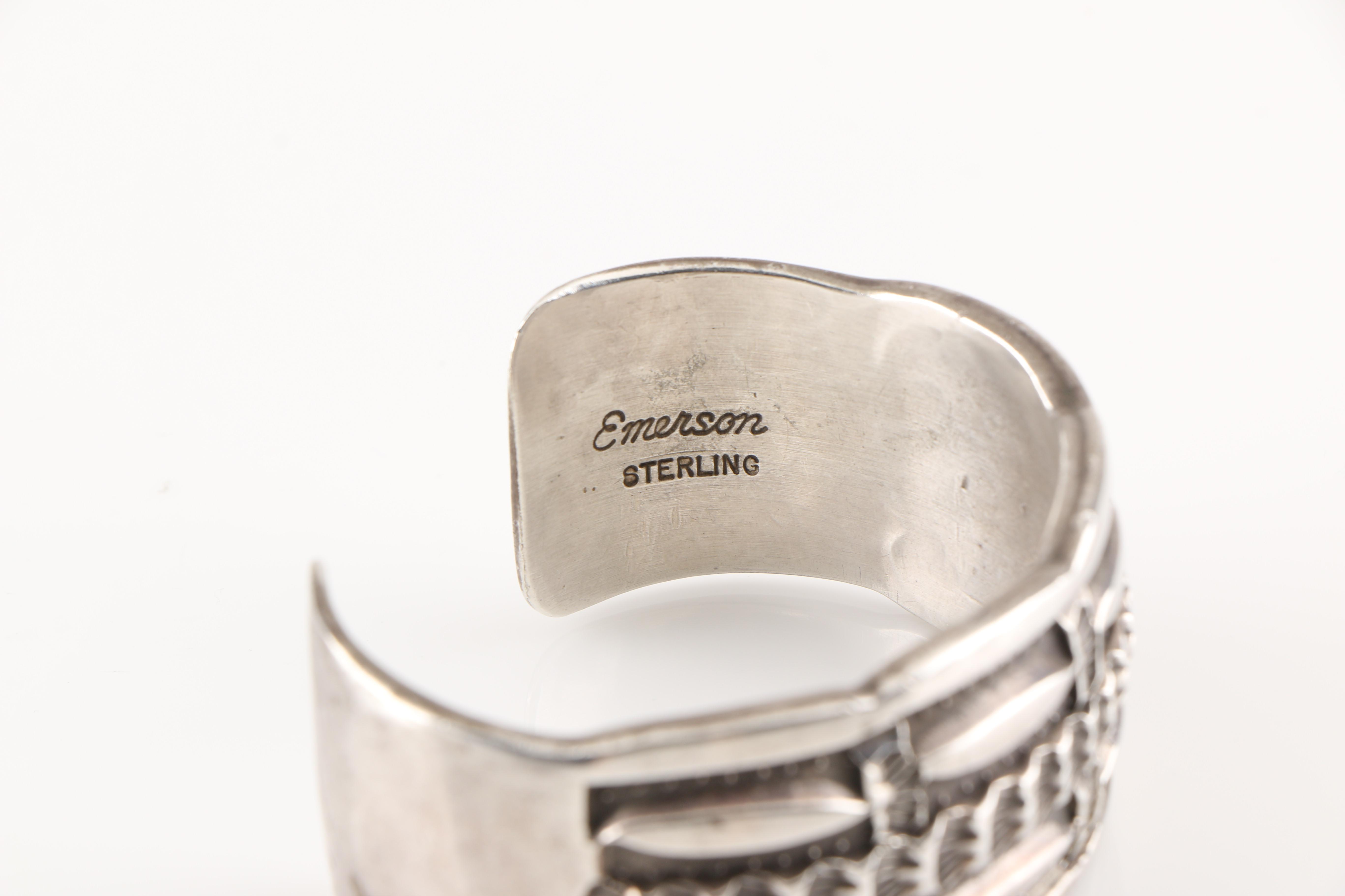 Bill Emerson Navajo Diné Sterling Silver Cuff