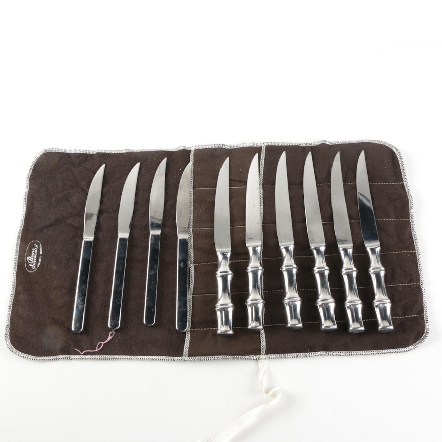 Stainless Steel Steak Knives Featuring Sheffield England