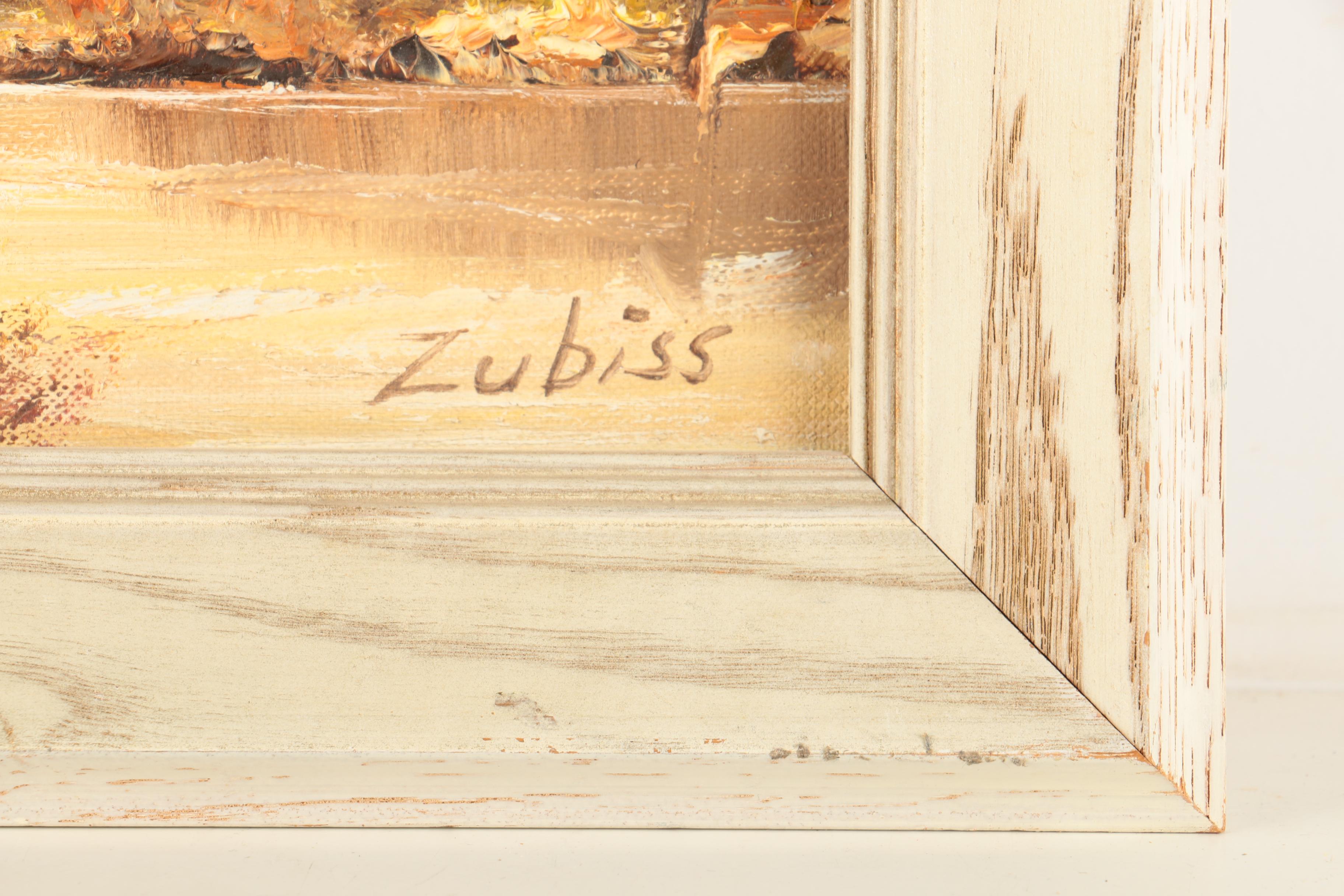 Zubiss Oil Painting of Mountain Landscape