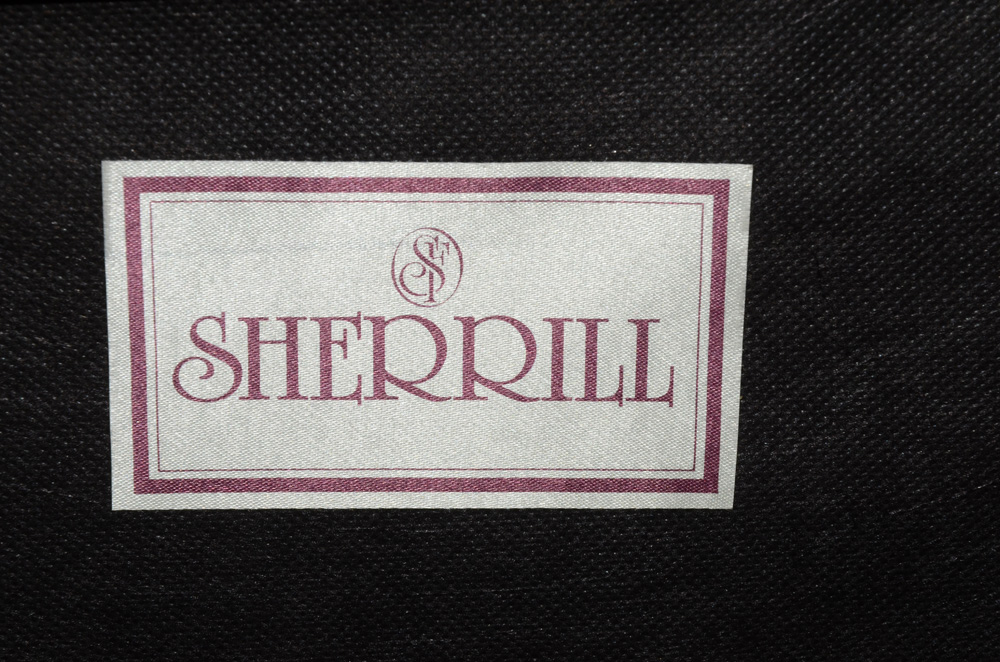 Hand Painted Curved Back Arm Chair By Sherrill