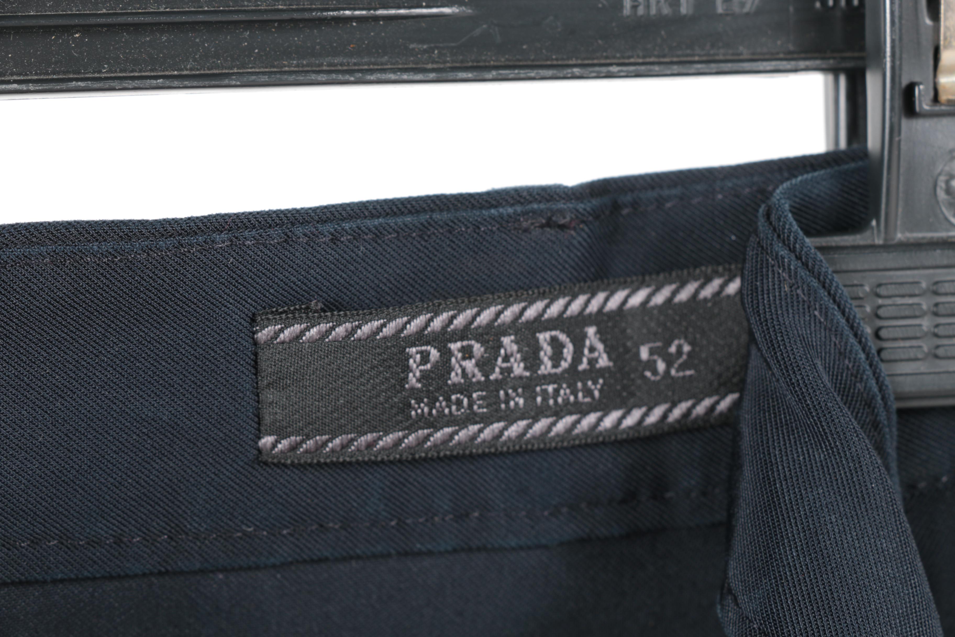 Men's Prada Navy Blue Trousers
