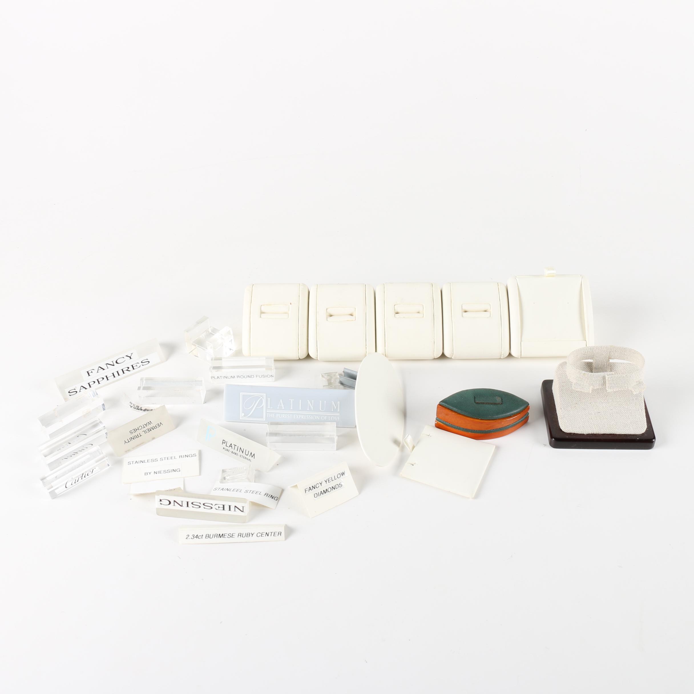 Collection of Jewelry Displays