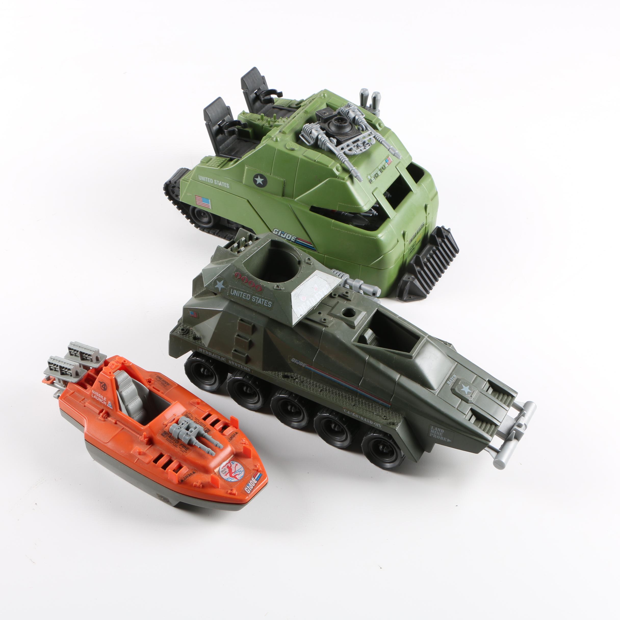 Assortment of "GI Joe" Vehicle Action Figures
