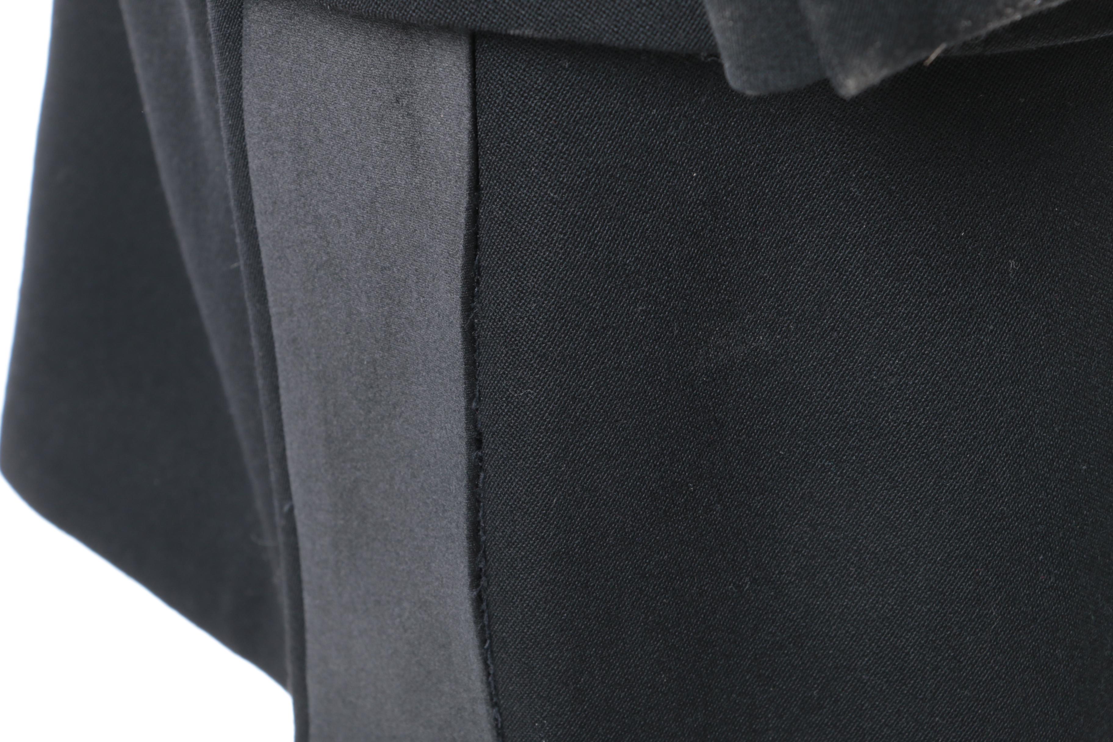 Women's Moschino Couture! Black Wool Skirt Suit