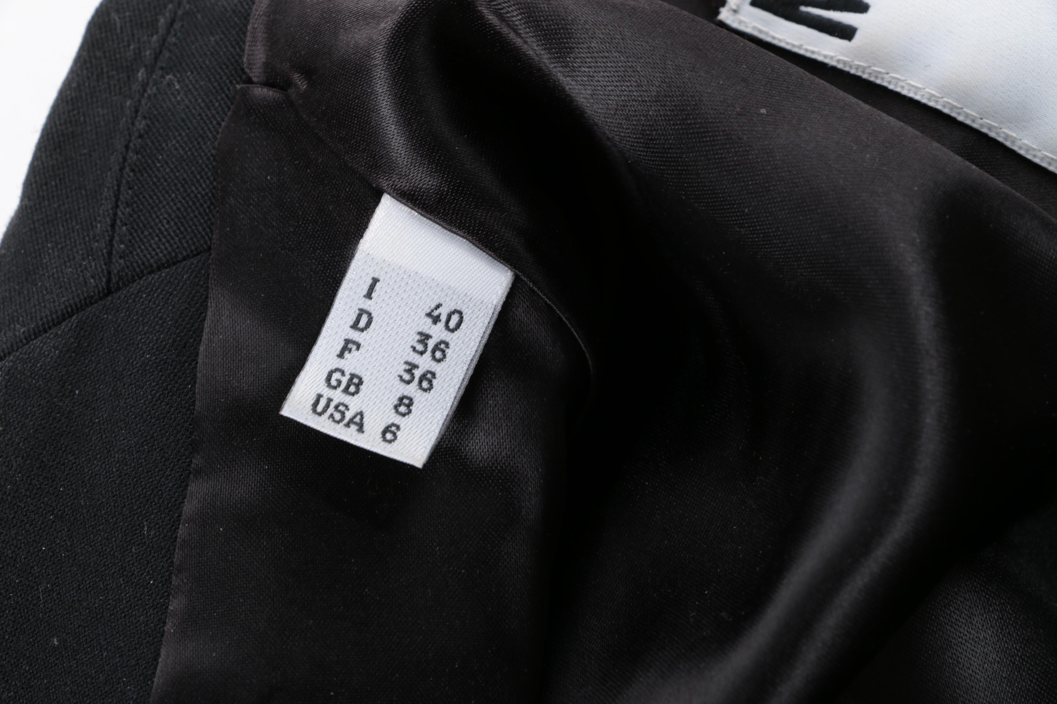 Women's Moschino Couture! Black Wool Skirt Suit