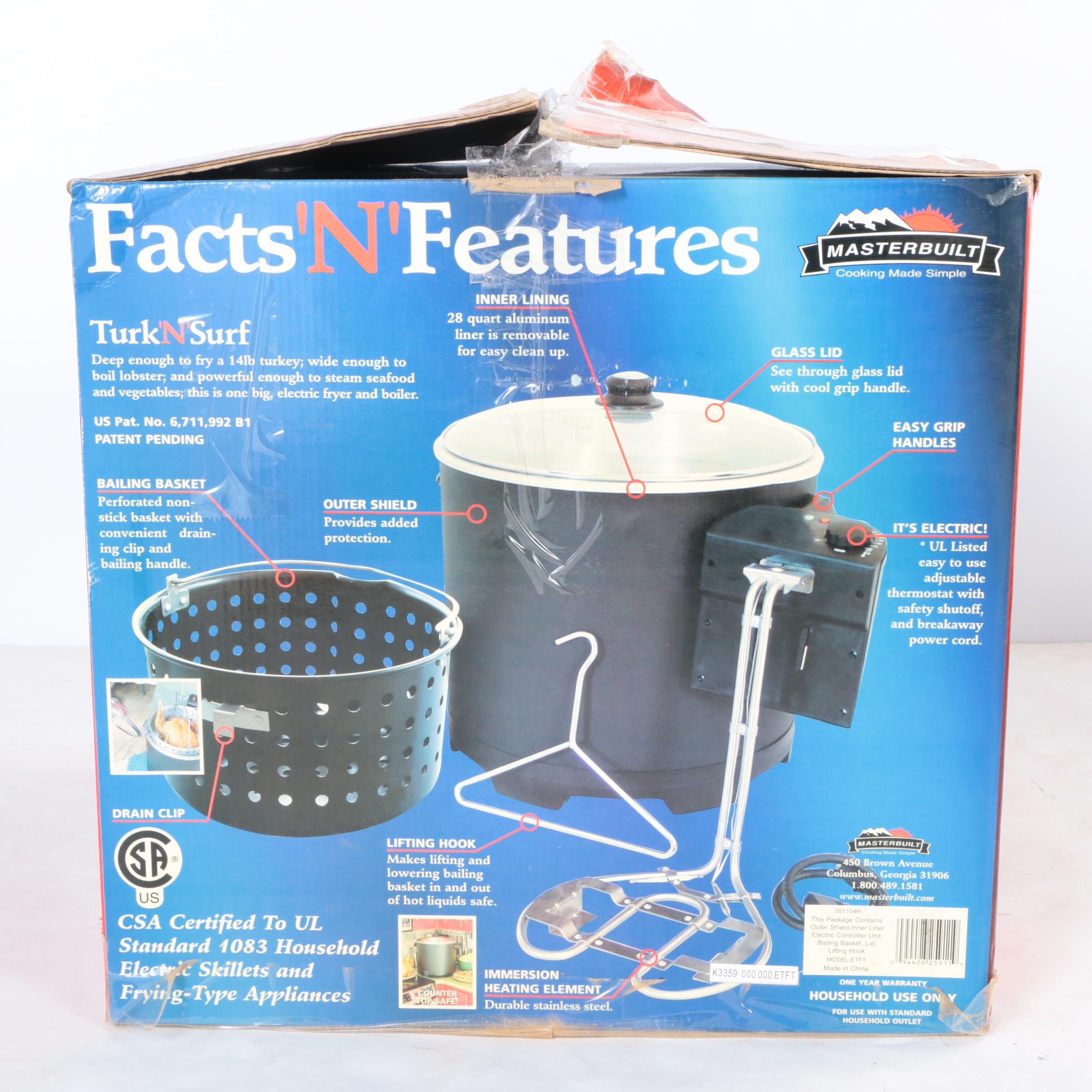 Masterbuilt "Turk'N"Surf" Electric Turkey Fryer