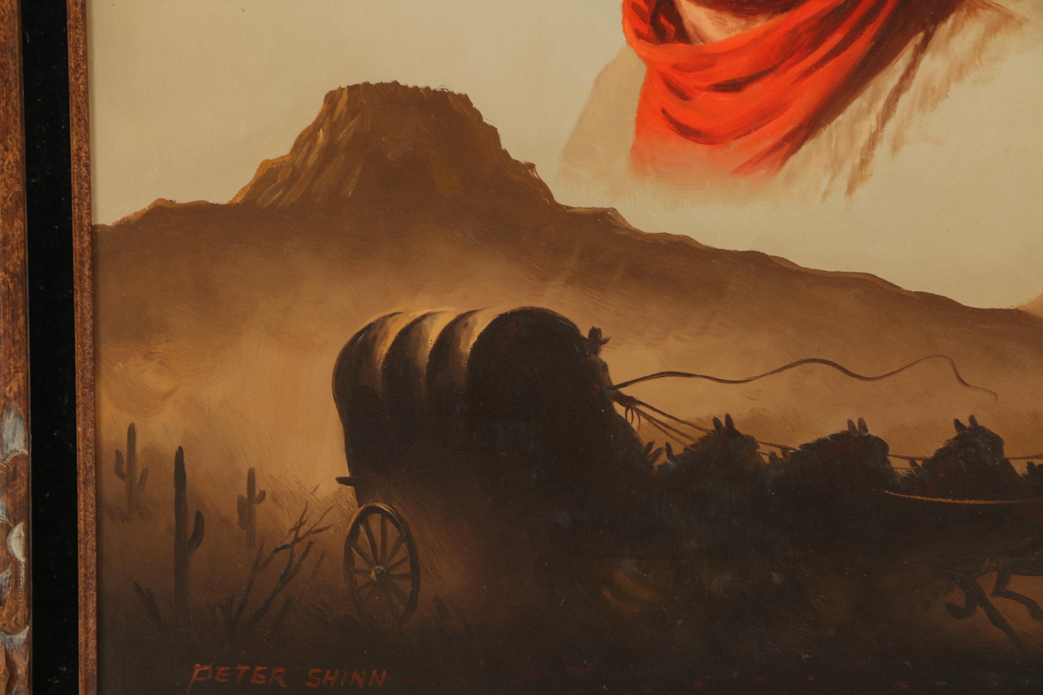 Peter Shinn Oil on Canvas of John Wayne