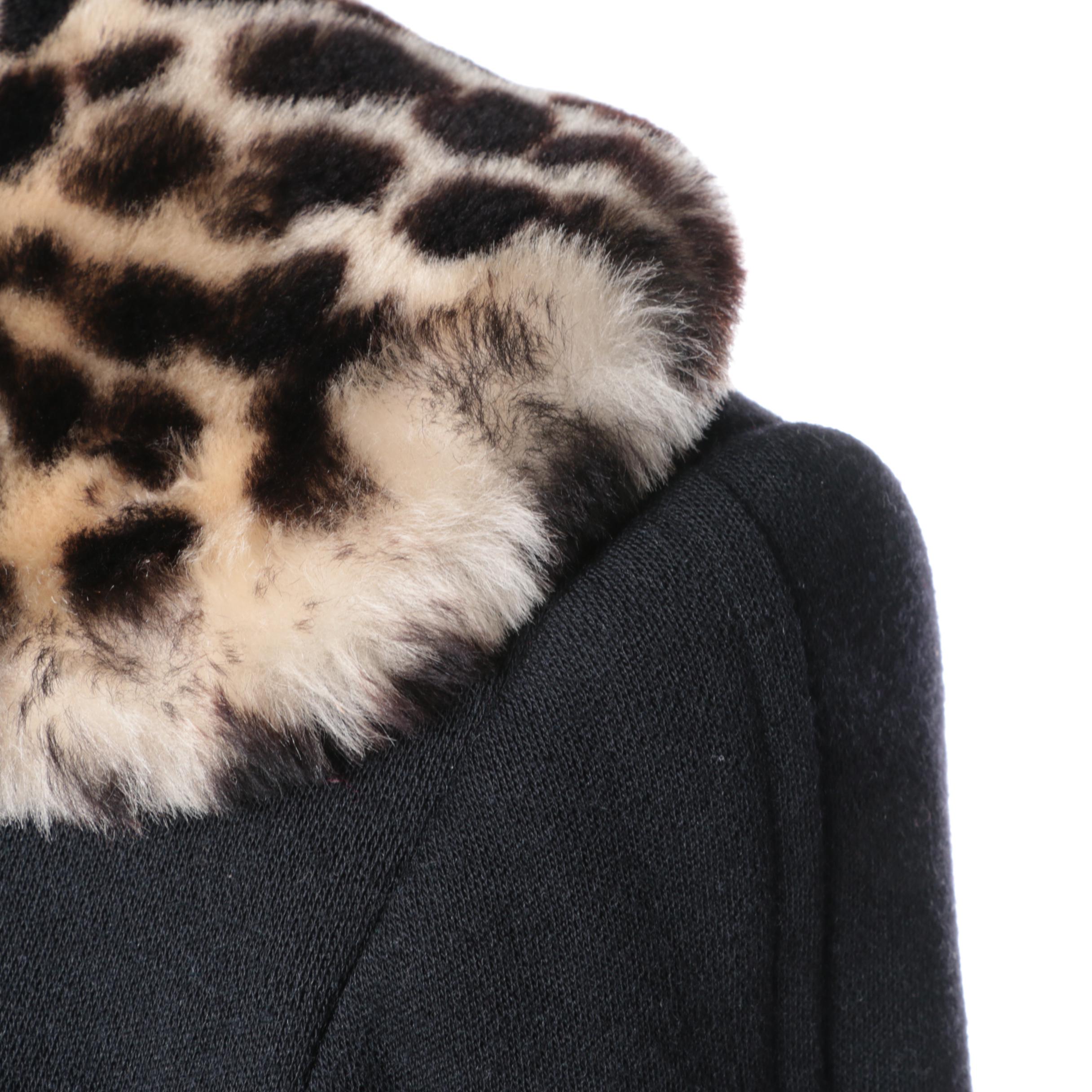 Gemma Kahng Faux Fur and Wool Jacket