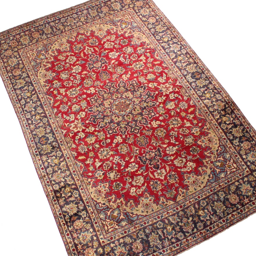 Hand-Knotted Persian Isfahan Room Size Area Rug