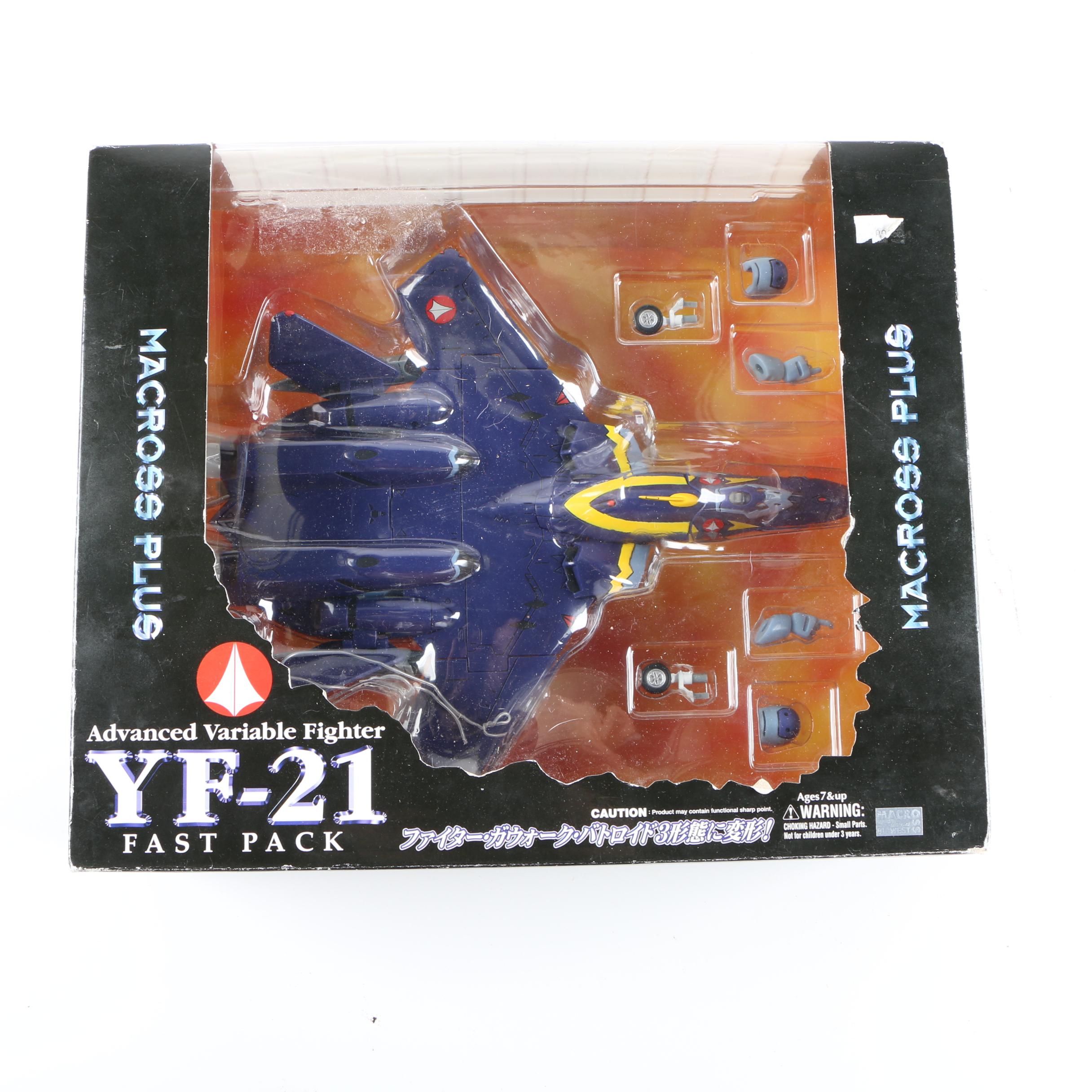 YF-21 Advanced Variable Fighter Die-Cast Figure by Macross Plus