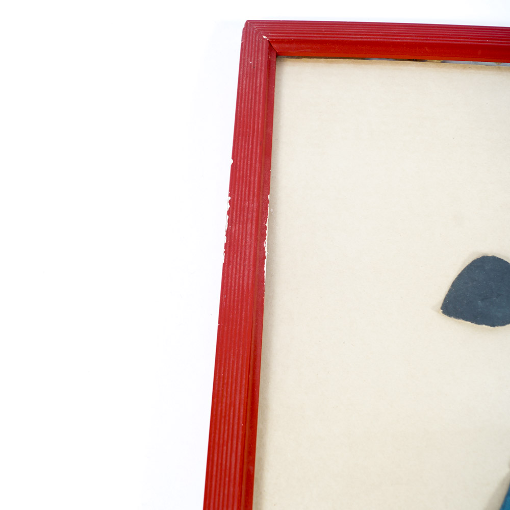 Vintage Asian Framed Folk Costume Panels