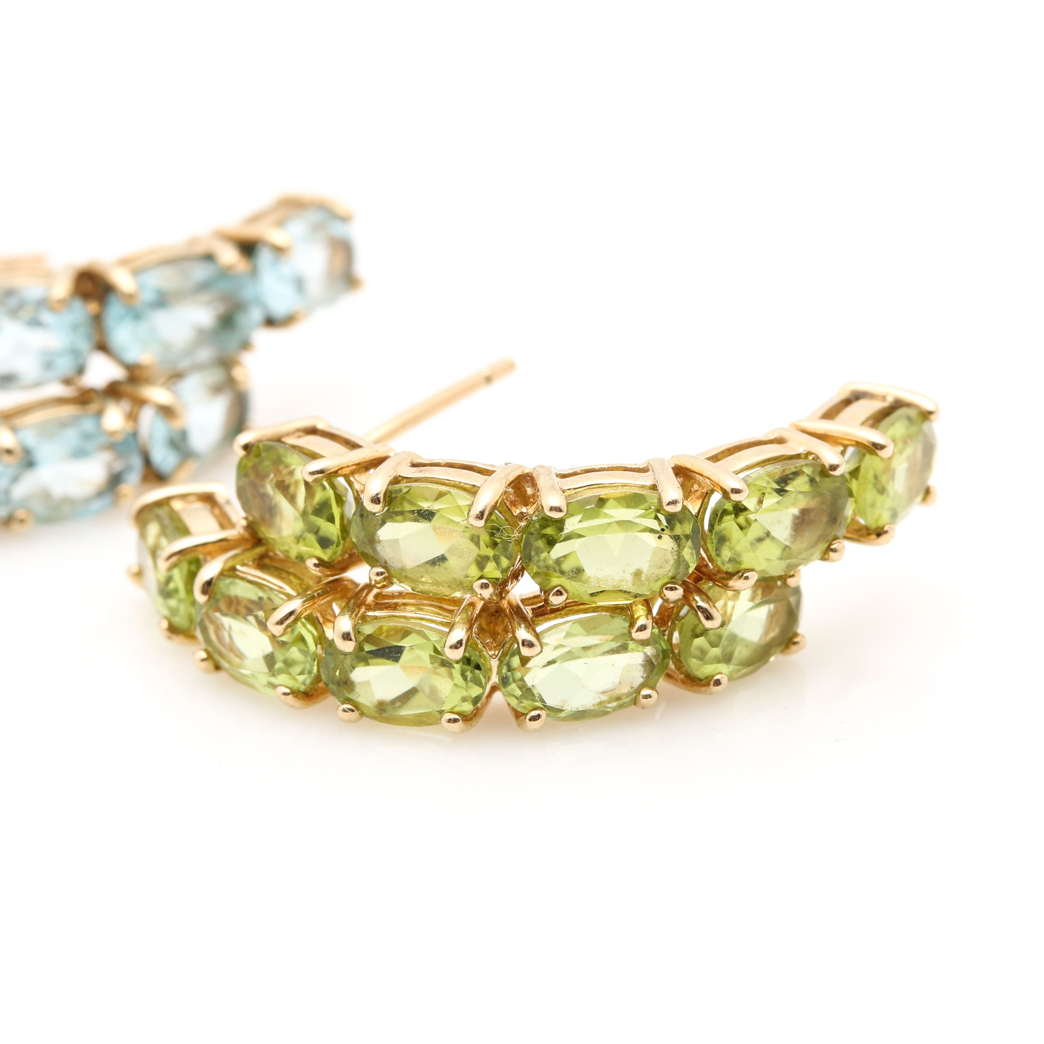 10K and 14K Yellow Gold Jewelry Assortment Including Gemstones