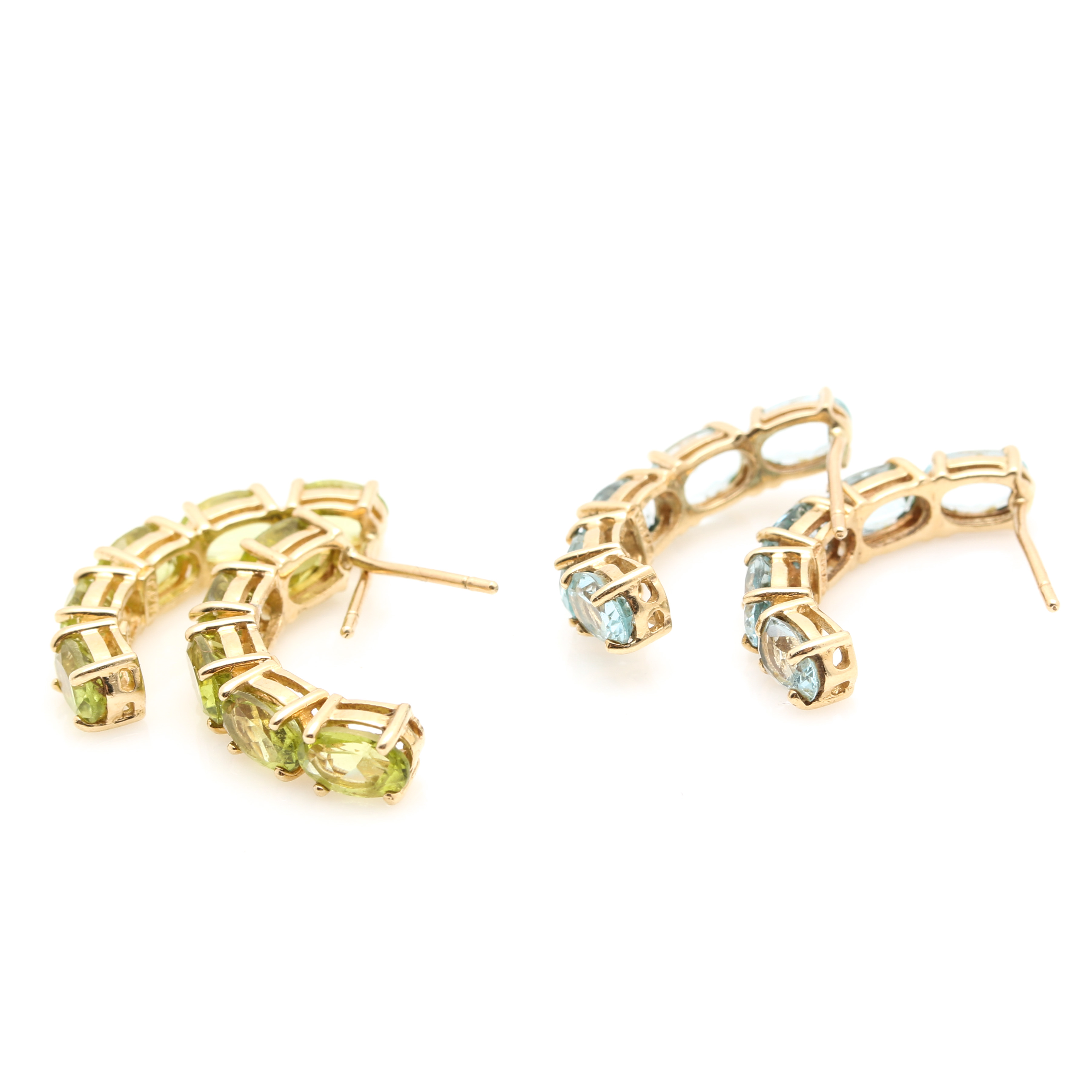 10K and 14K Yellow Gold Jewelry Assortment Including Gemstones