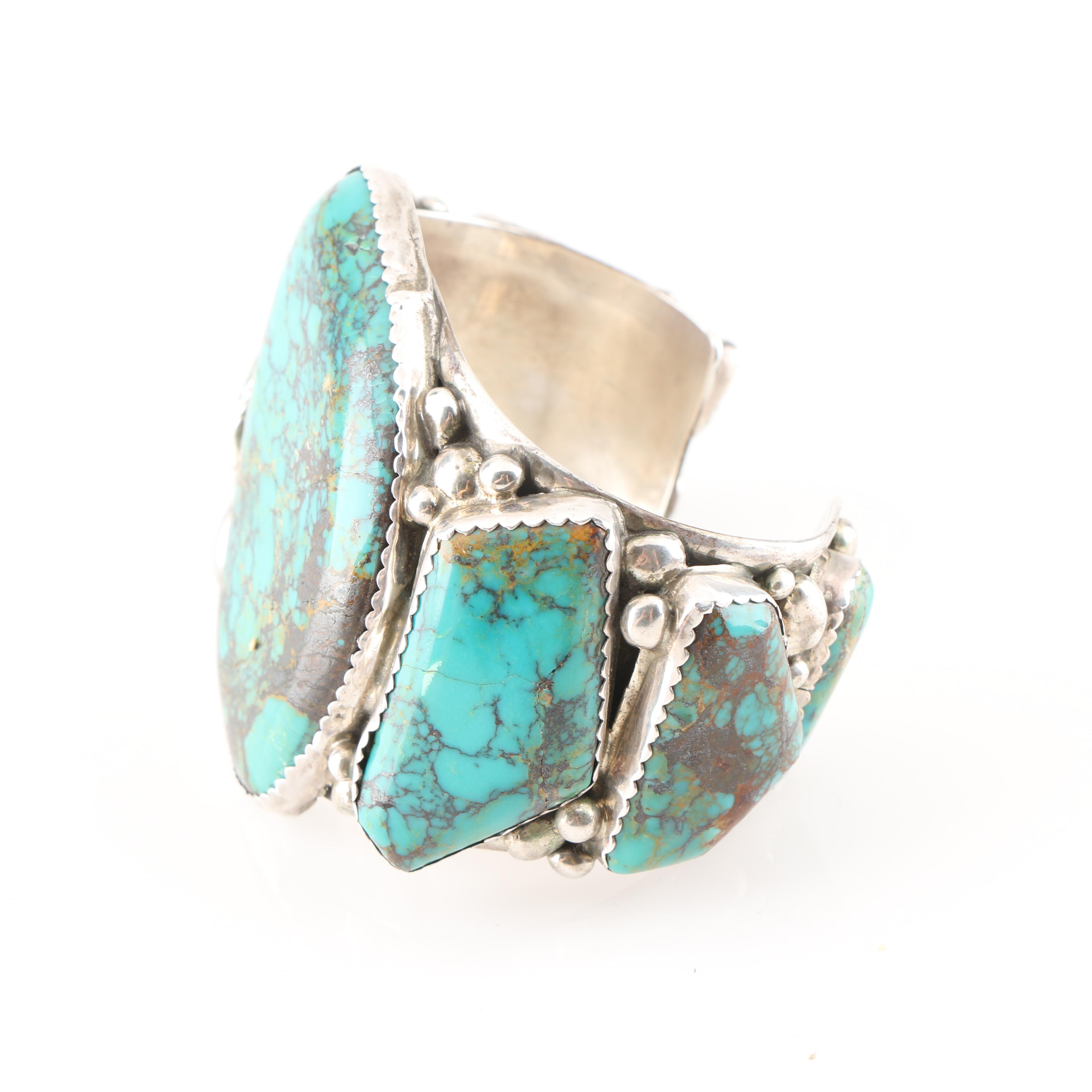 Roy Buck Navajo Diné Sterling Silver Cuff Bracelet