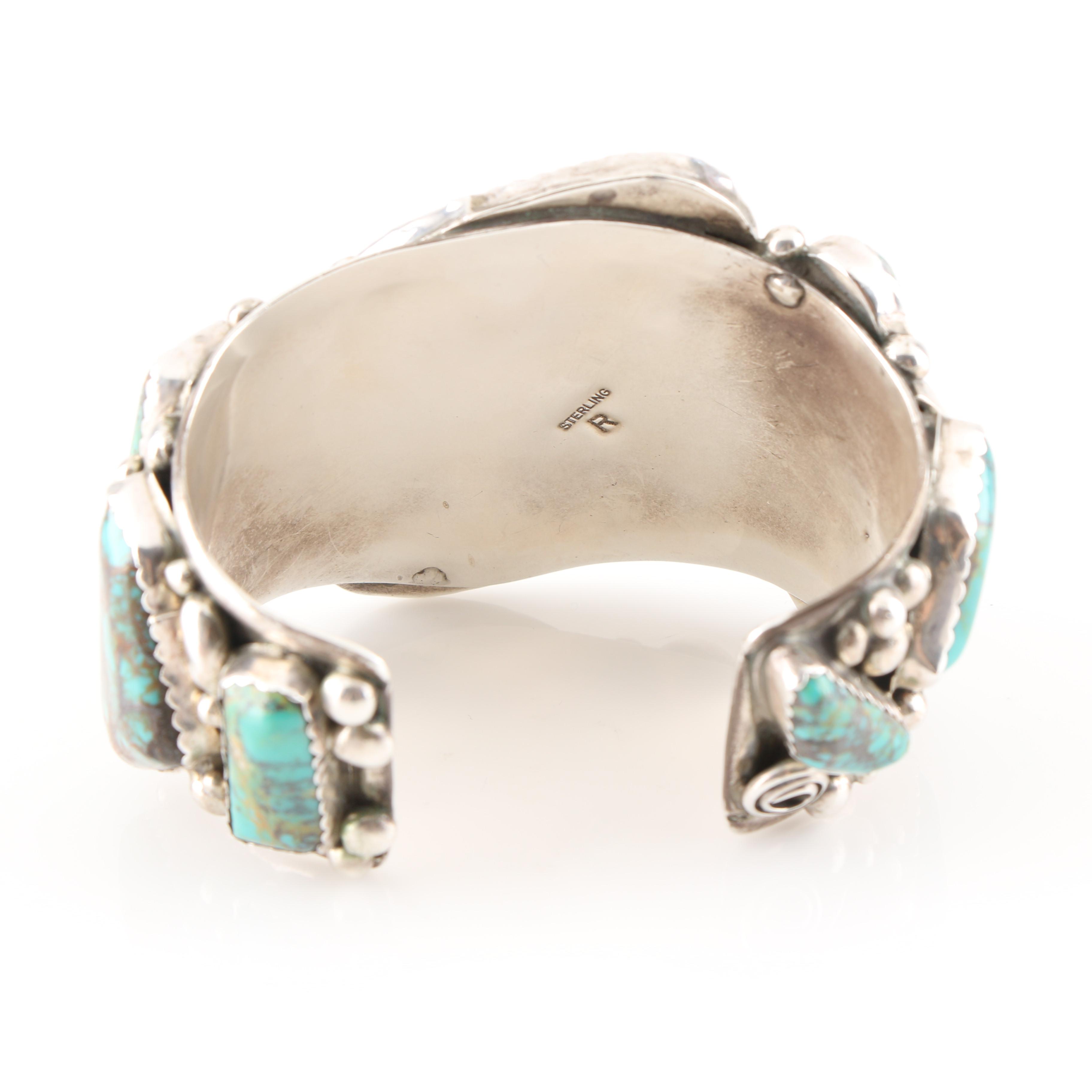 Roy Buck Navajo Diné Sterling Silver Cuff Bracelet