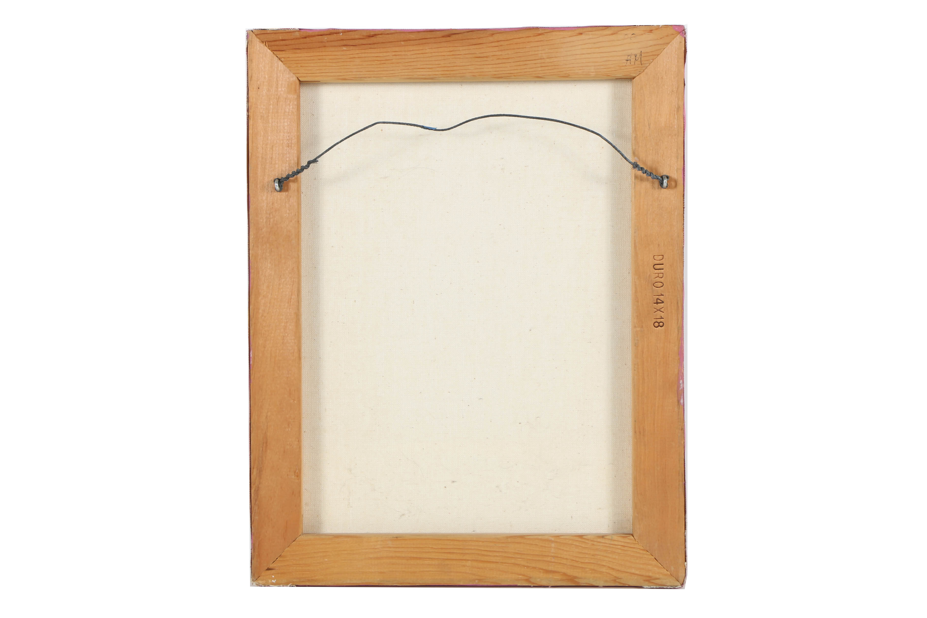 Robert McMurtry Oil on Canvas Painting of a Coyote Cowboy