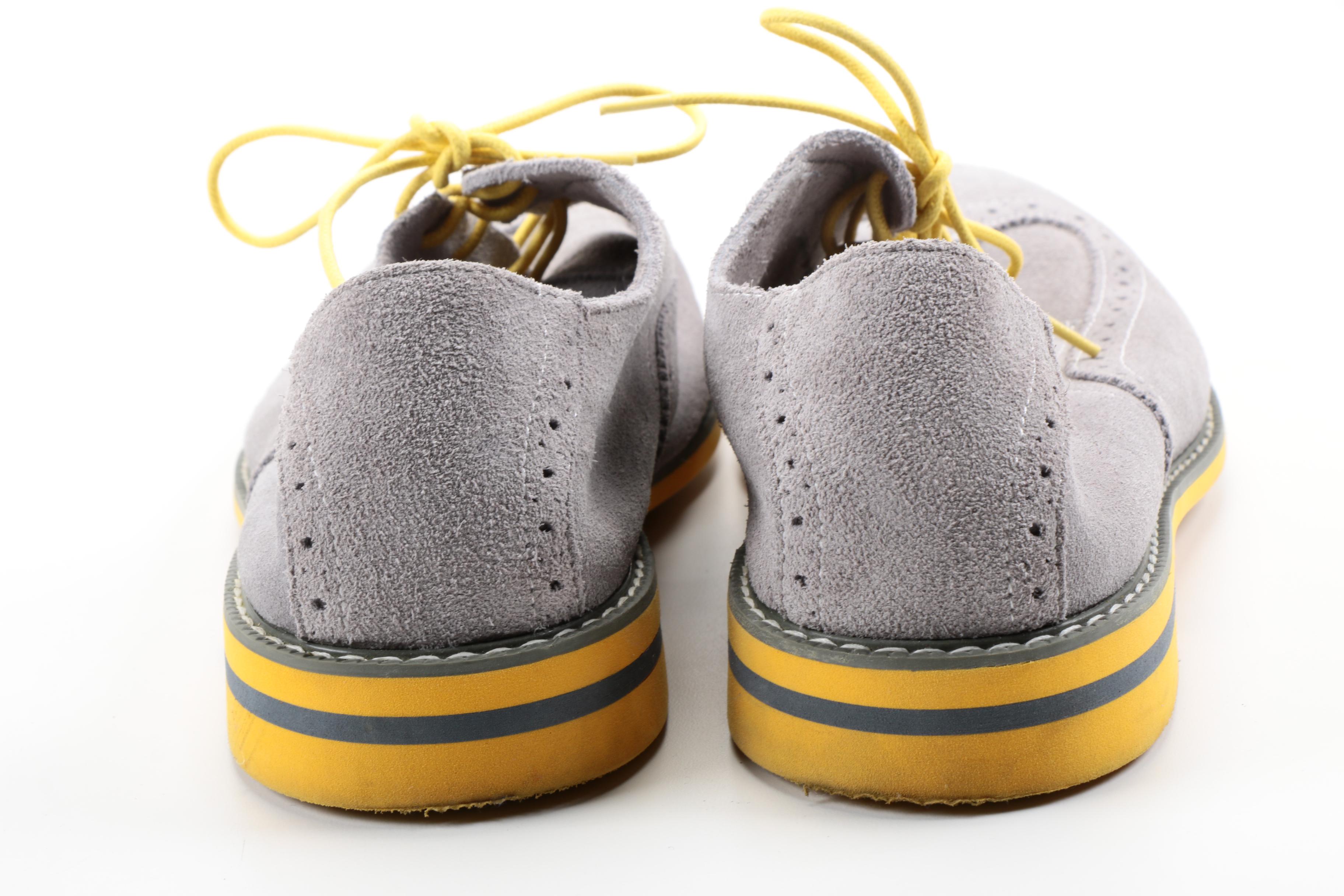 Men's Florsheim Grey Suede Wingtip Shoes