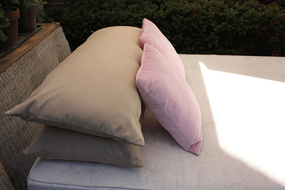 Outdoor Cedar Bed and Sunbrella