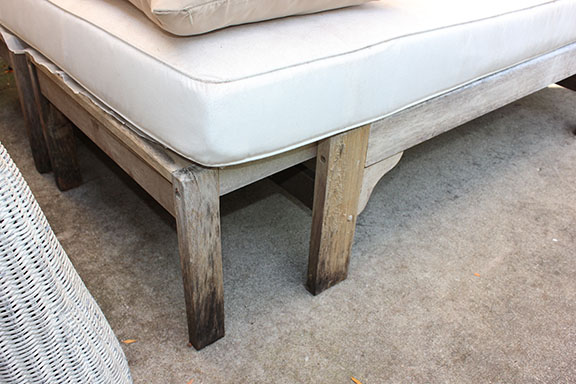 Outdoor Cedar Bed and Sunbrella