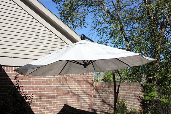 Outdoor Cedar Bed and Sunbrella