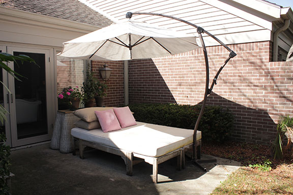 Outdoor Cedar Bed and Sunbrella