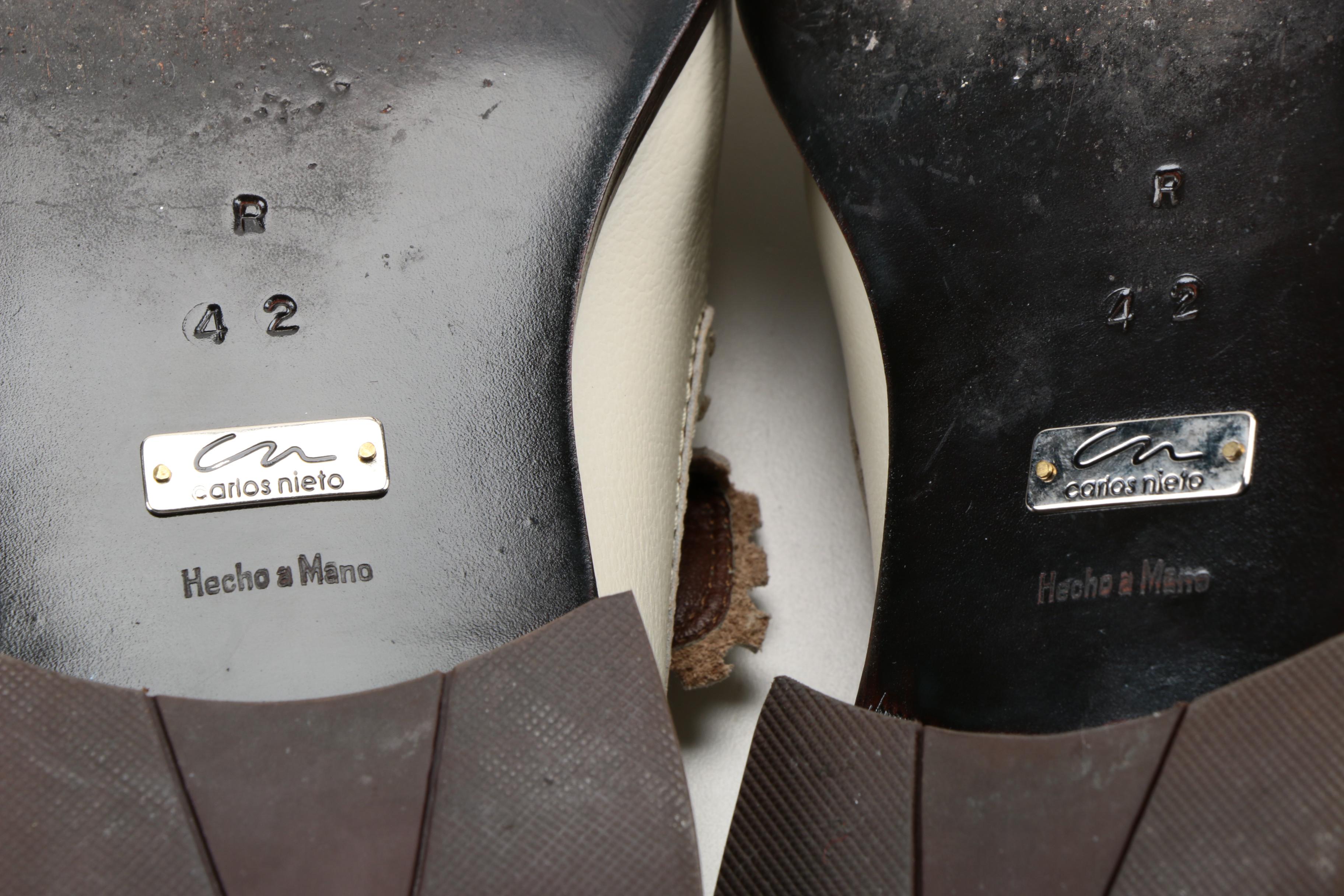 Men's Carlos Nieto White Leather Loafers