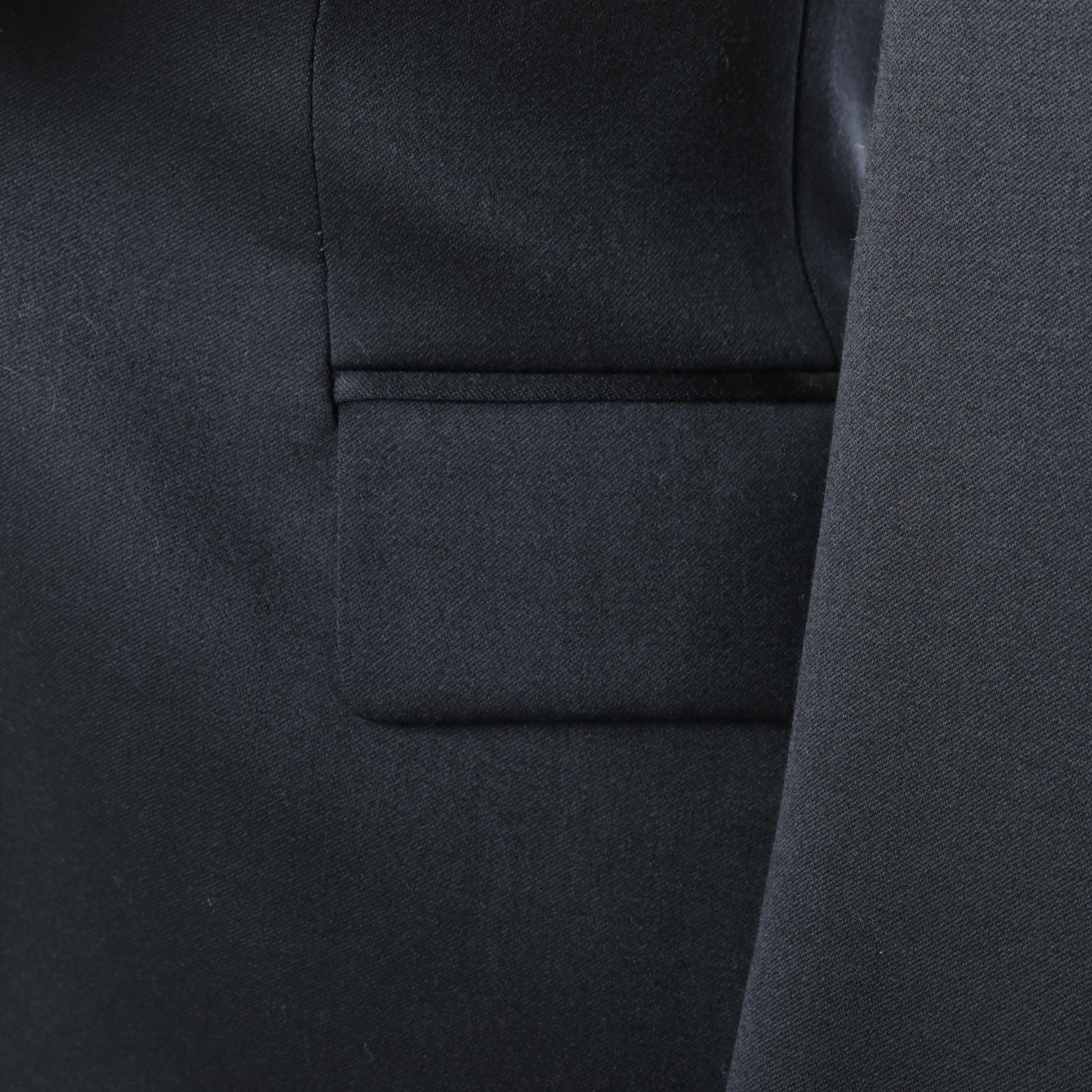 Versus Wool Blazer with Fox Fur Collar