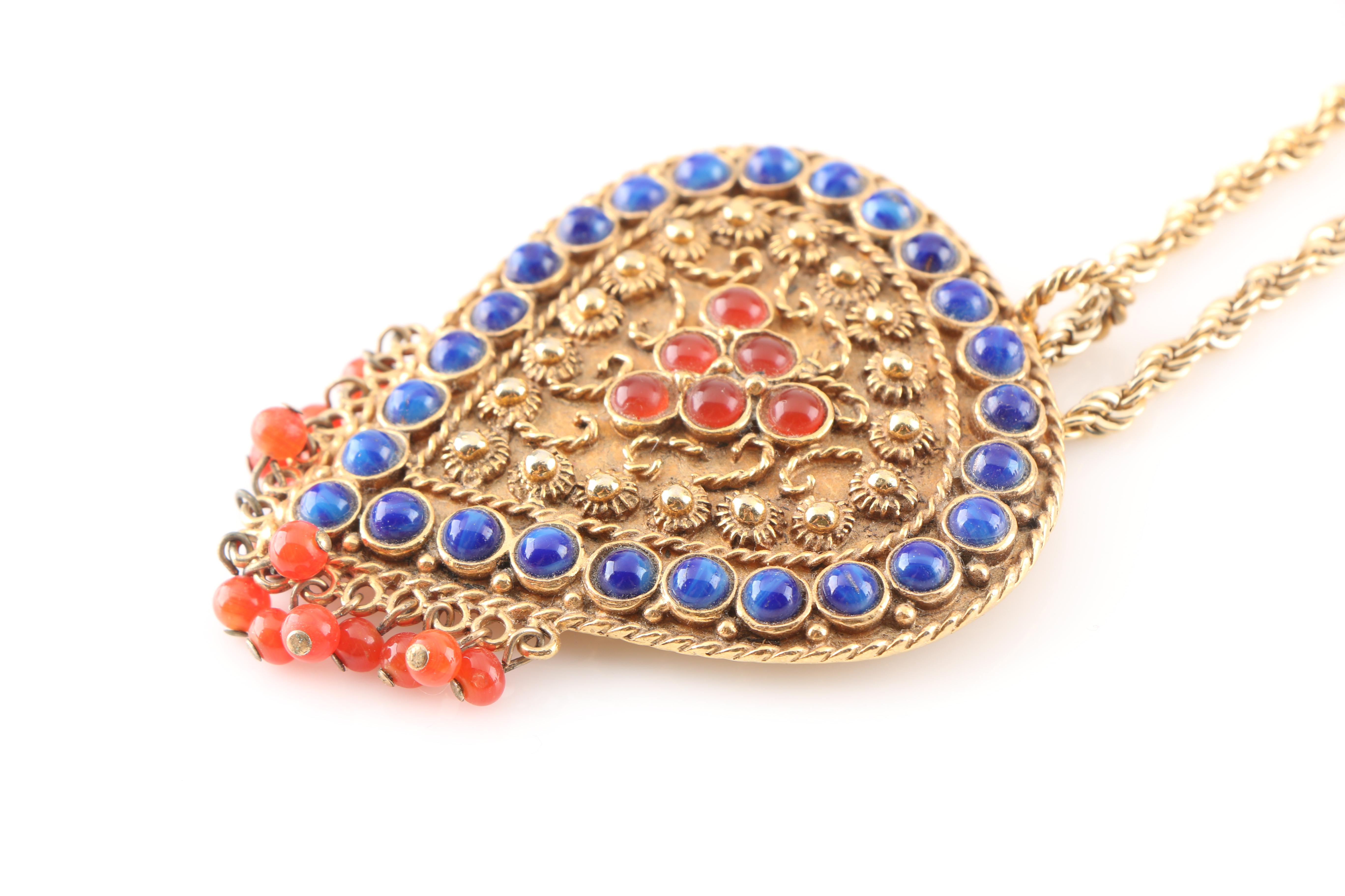 Vintage Kenneth Jay Lane Etruscan Revival Necklace