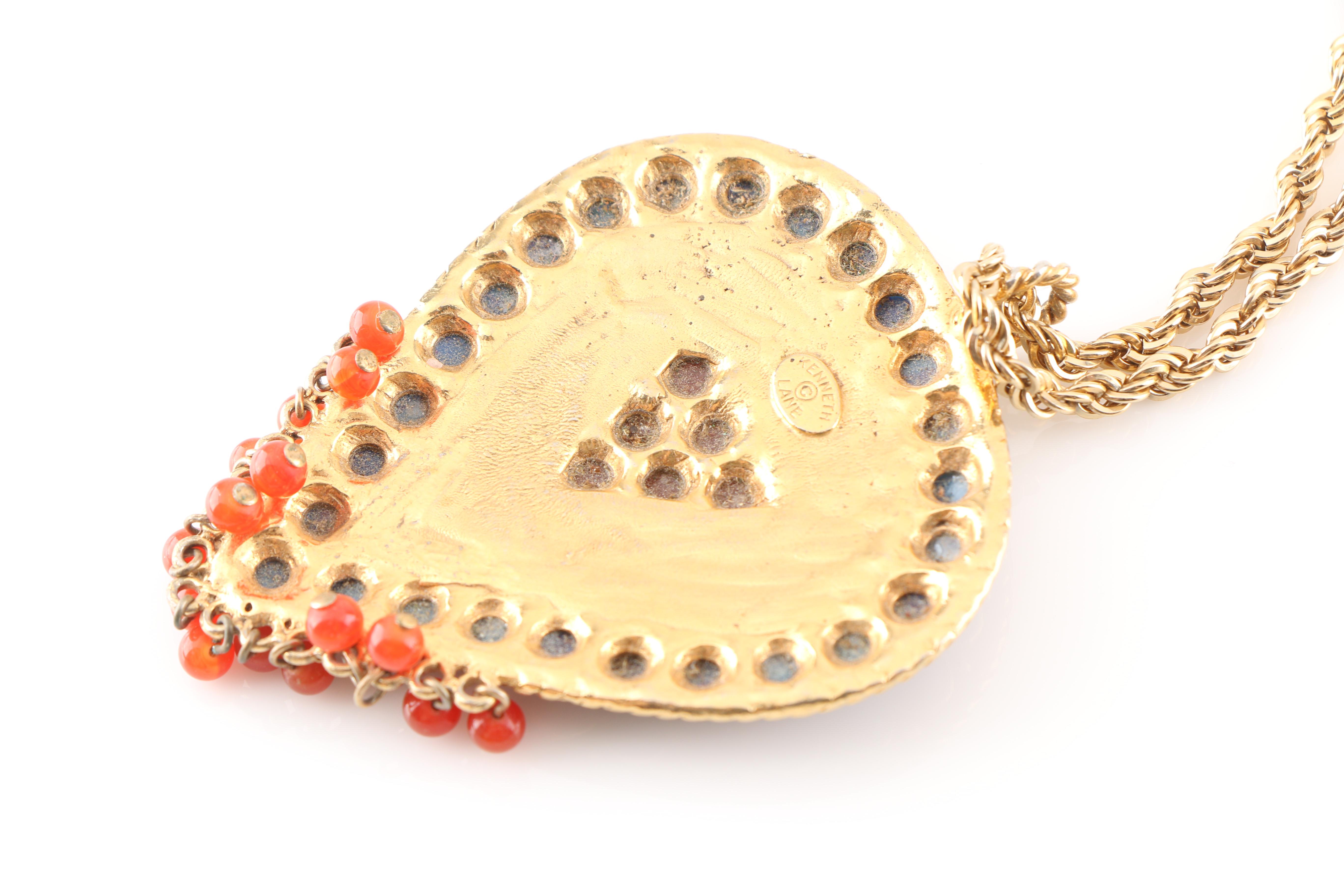 Vintage Kenneth Jay Lane Etruscan Revival Necklace