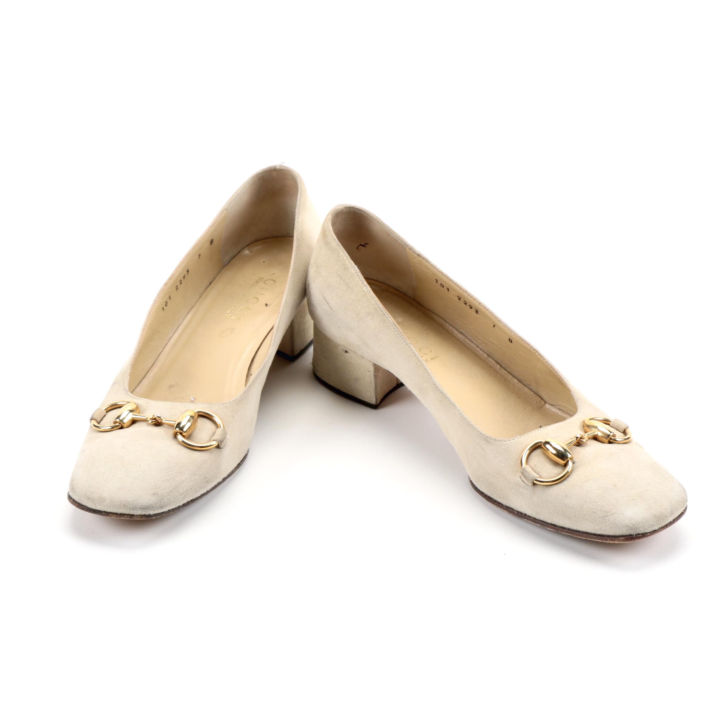 Women's Gucci Suede Dress Pumps