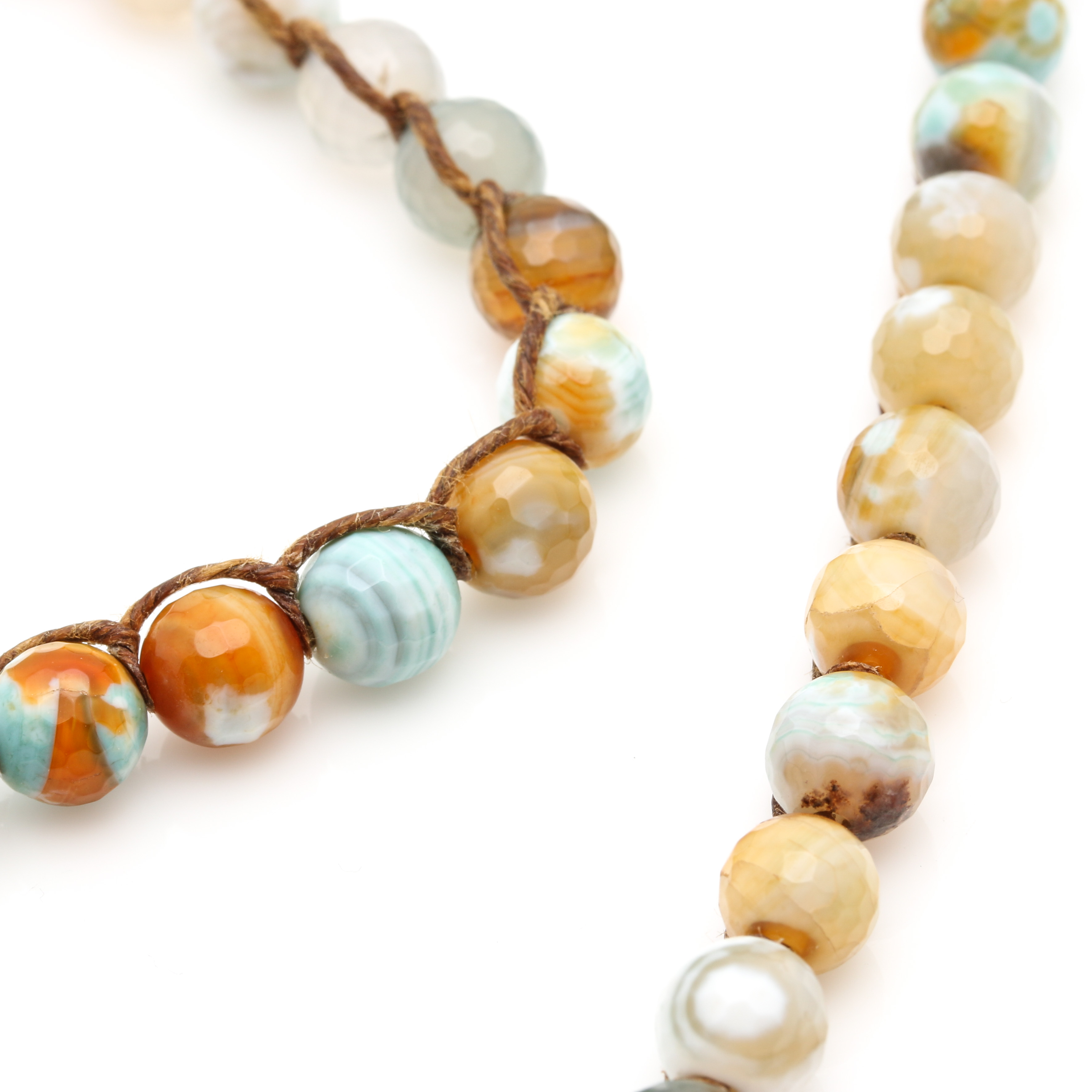 Gemstone Necklaces and Earrings with 14K Yellow Gold and Sterling Silver