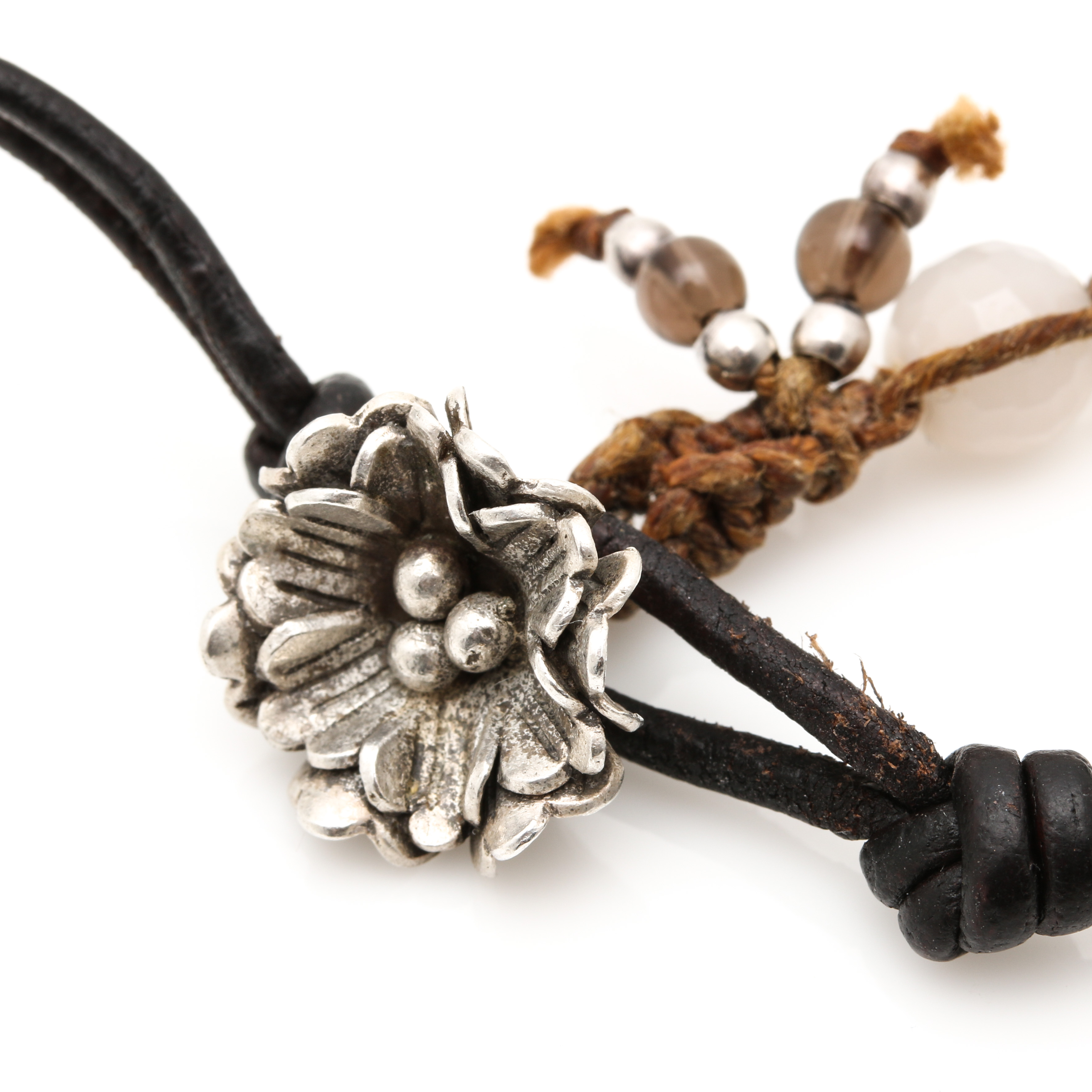 Gemstone Necklaces and Earrings with 14K Yellow Gold and Sterling Silver