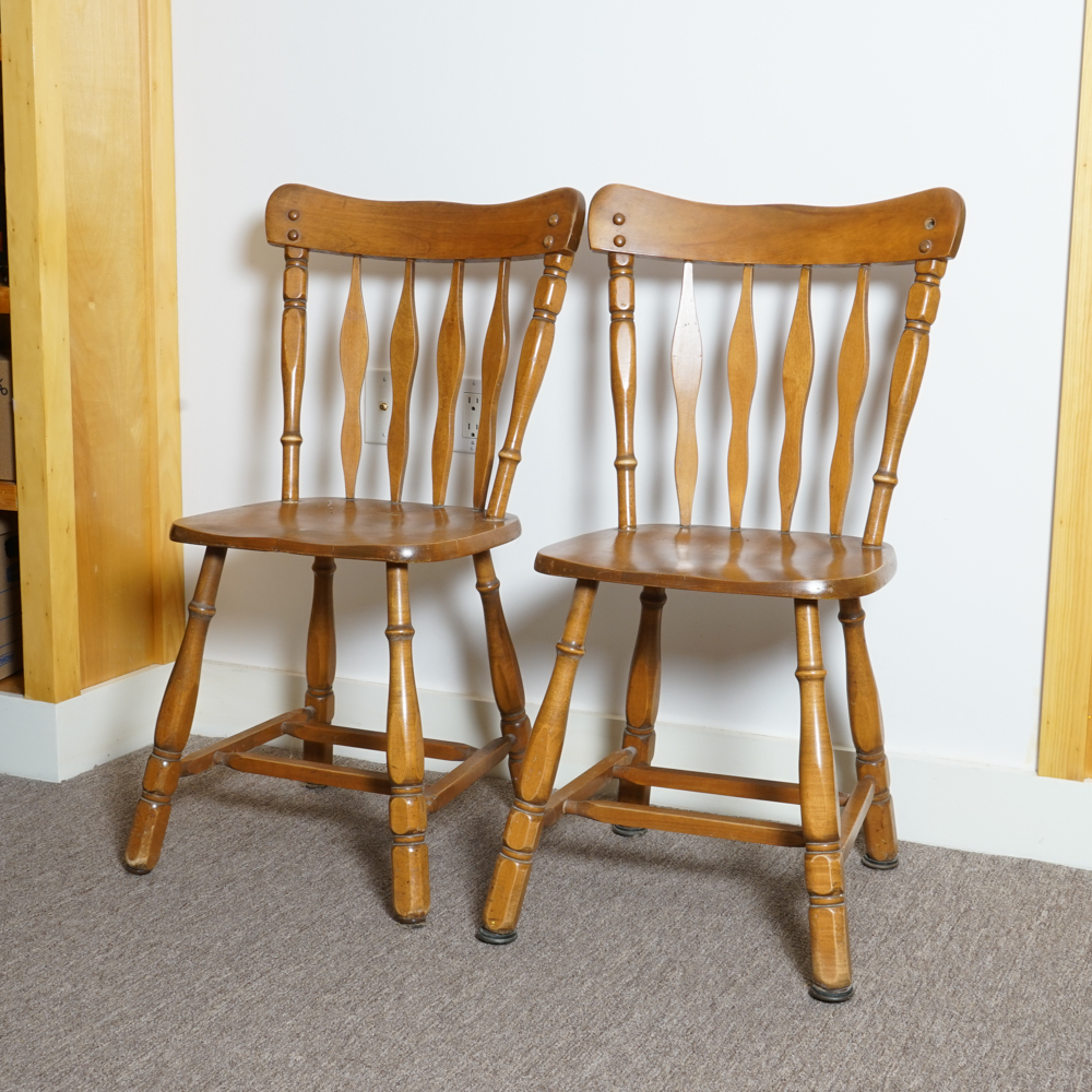 Pair of Vintage Side Chairs by Dinah Cook
