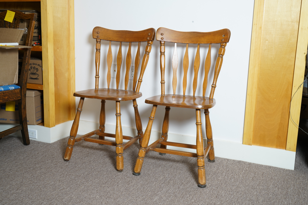 Pair of Vintage Side Chairs by Dinah Cook