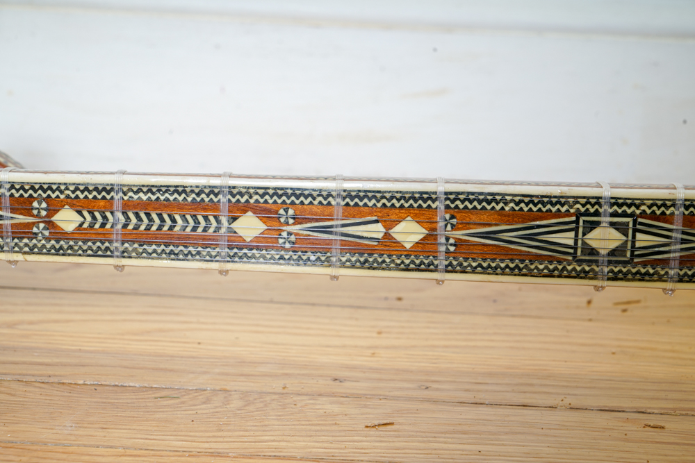 Ornate Western Chinese Rawap Instrument With Python Skin