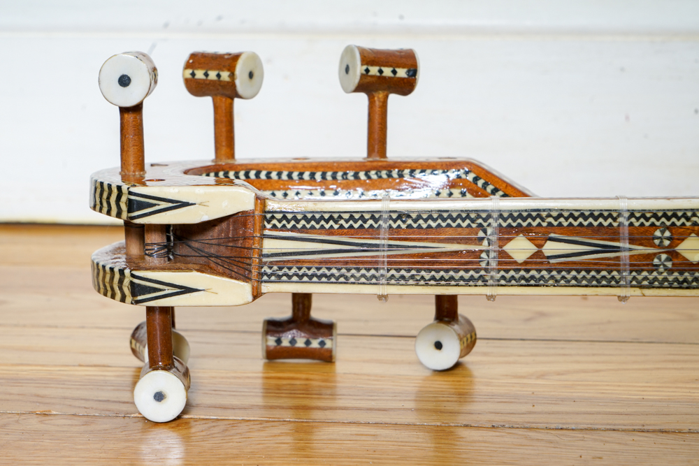 Ornate Western Chinese Rawap Instrument With Python Skin