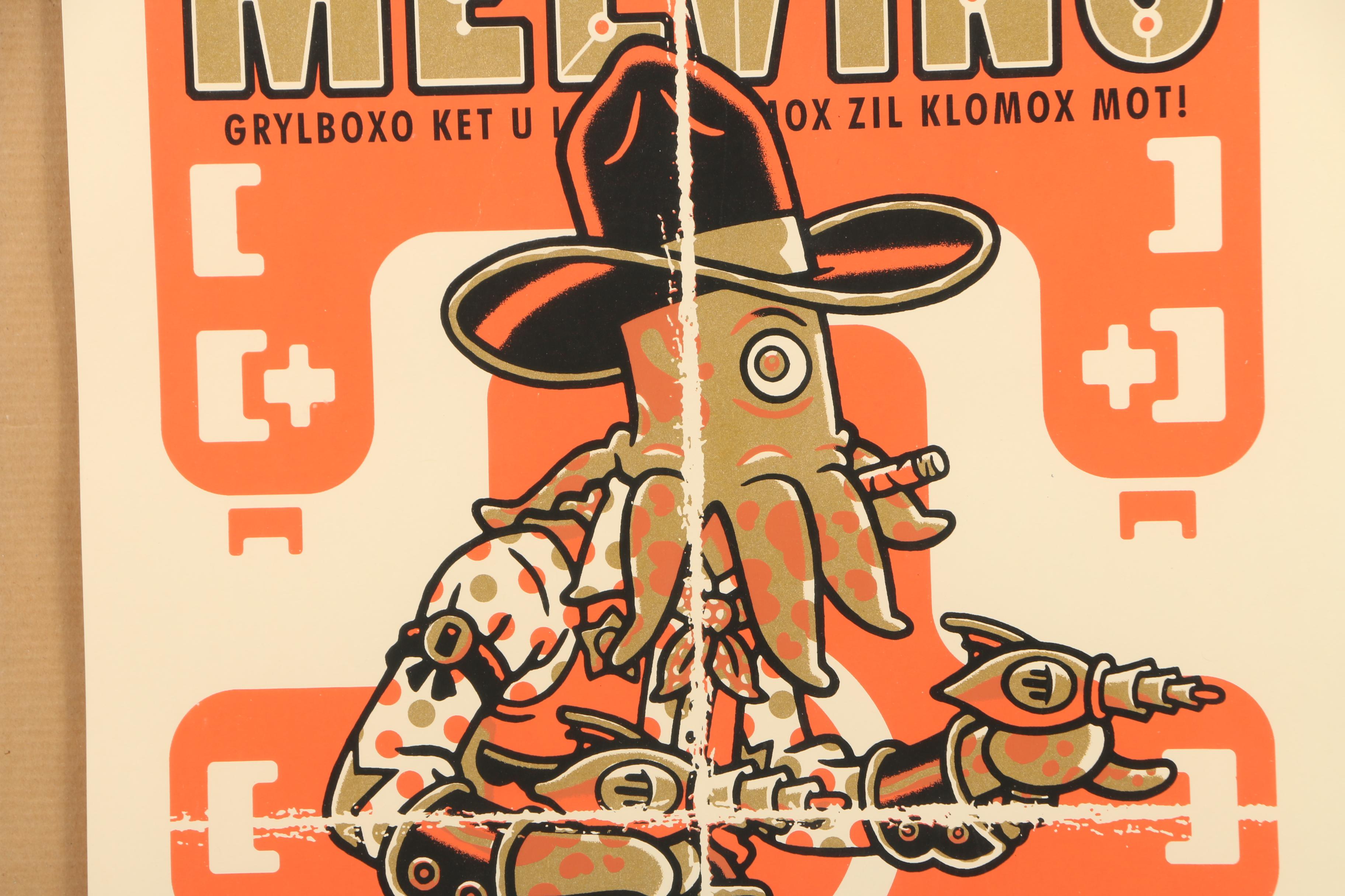 Guy Burwell Limited Edition Serigraph Poster for Melvins and Big Business