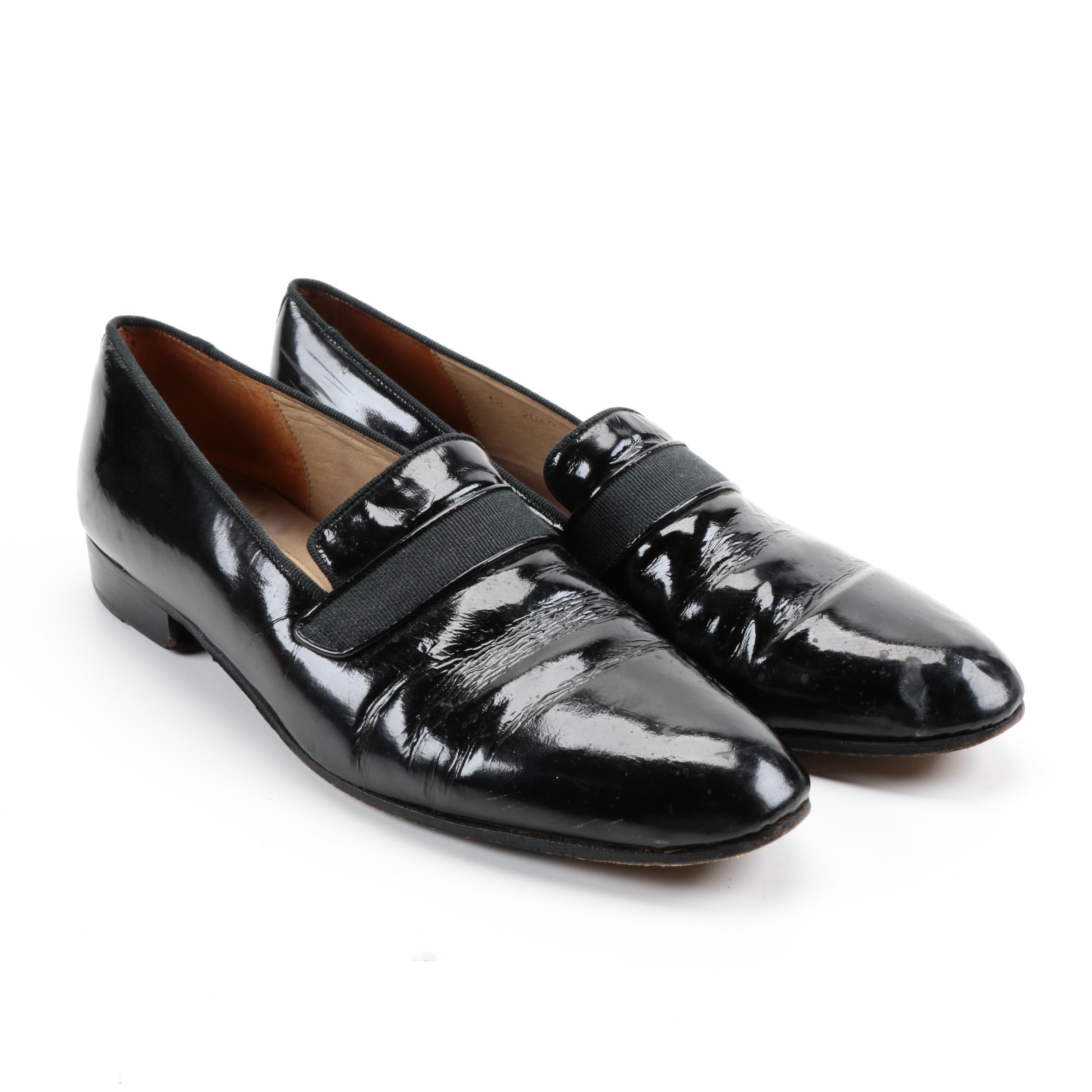 Men's Henri De Vignon Black Patent Leather Loafers