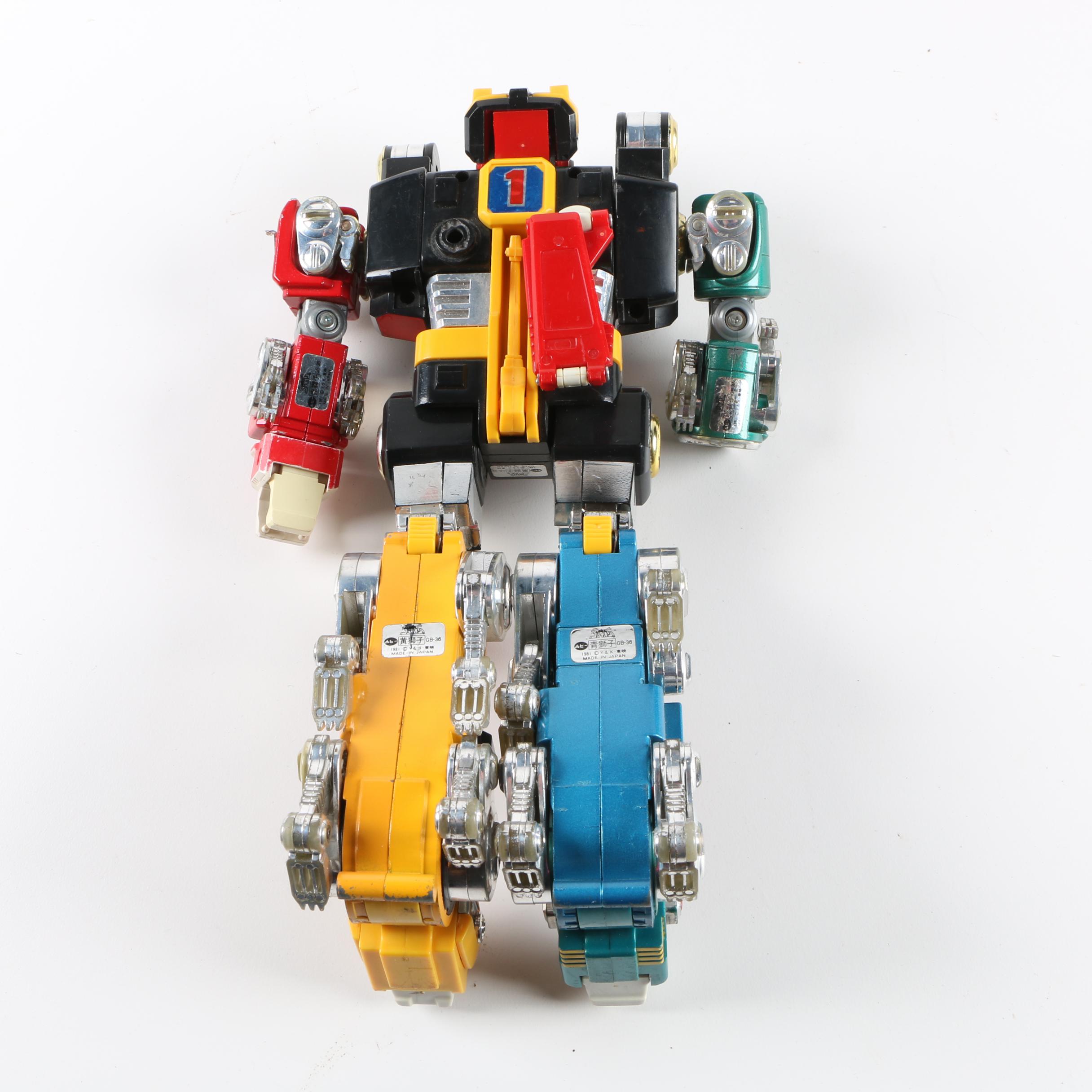 Assortment of 1980s and 1990s Toys Including Transformers