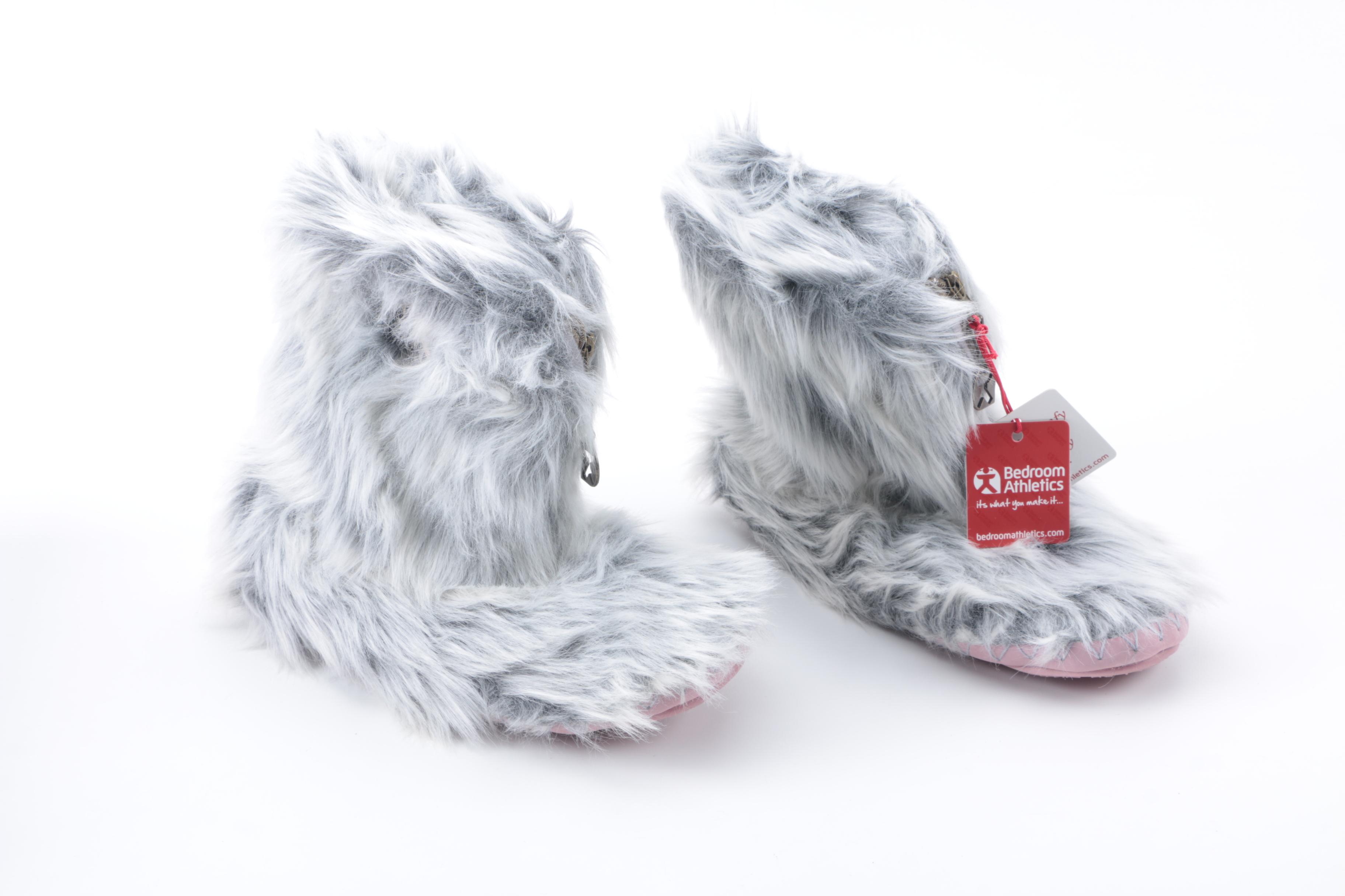 Bedroom Athletics Memory Foam Faux Fur Slippers