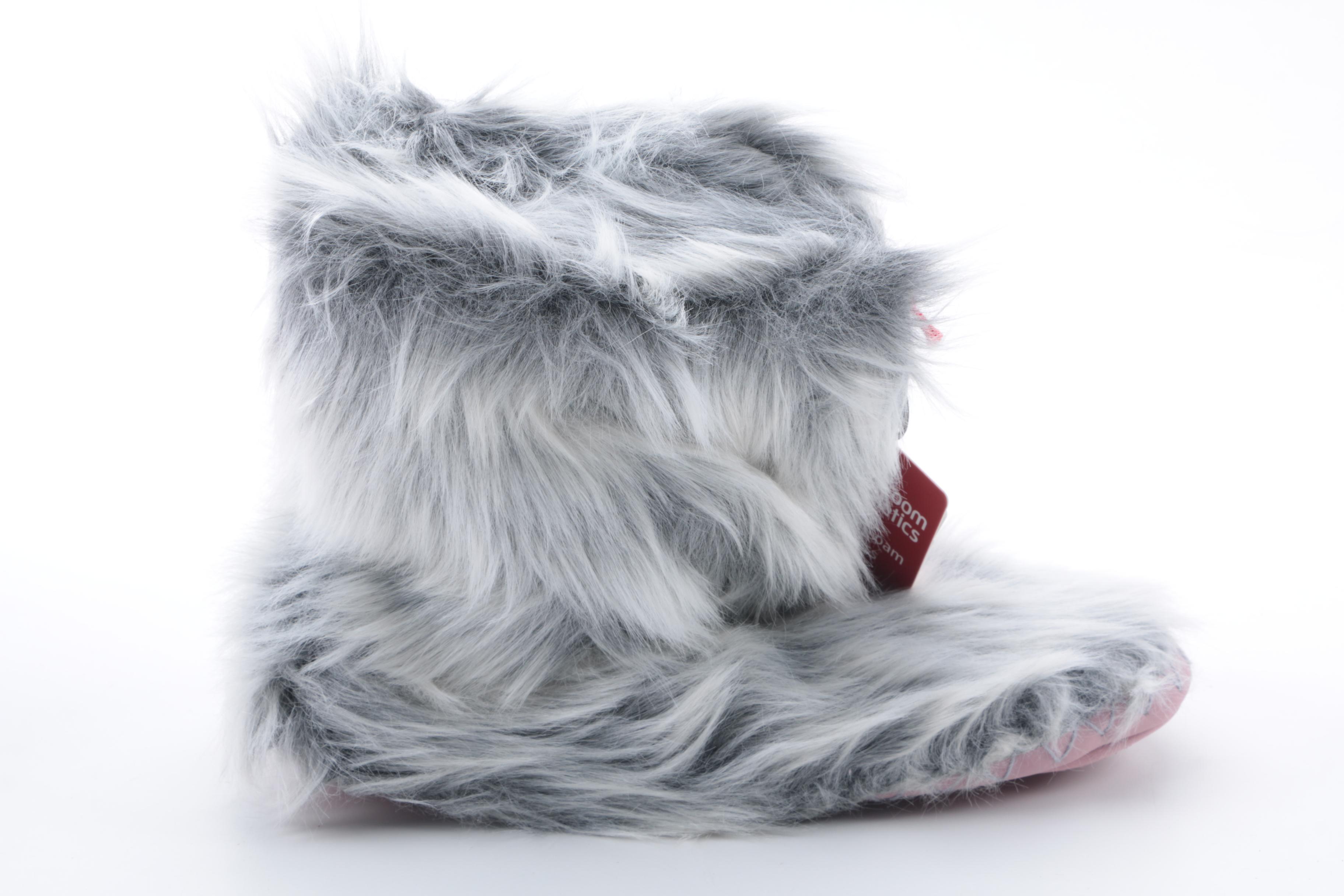 Bedroom Athletics Memory Foam Faux Fur Slippers