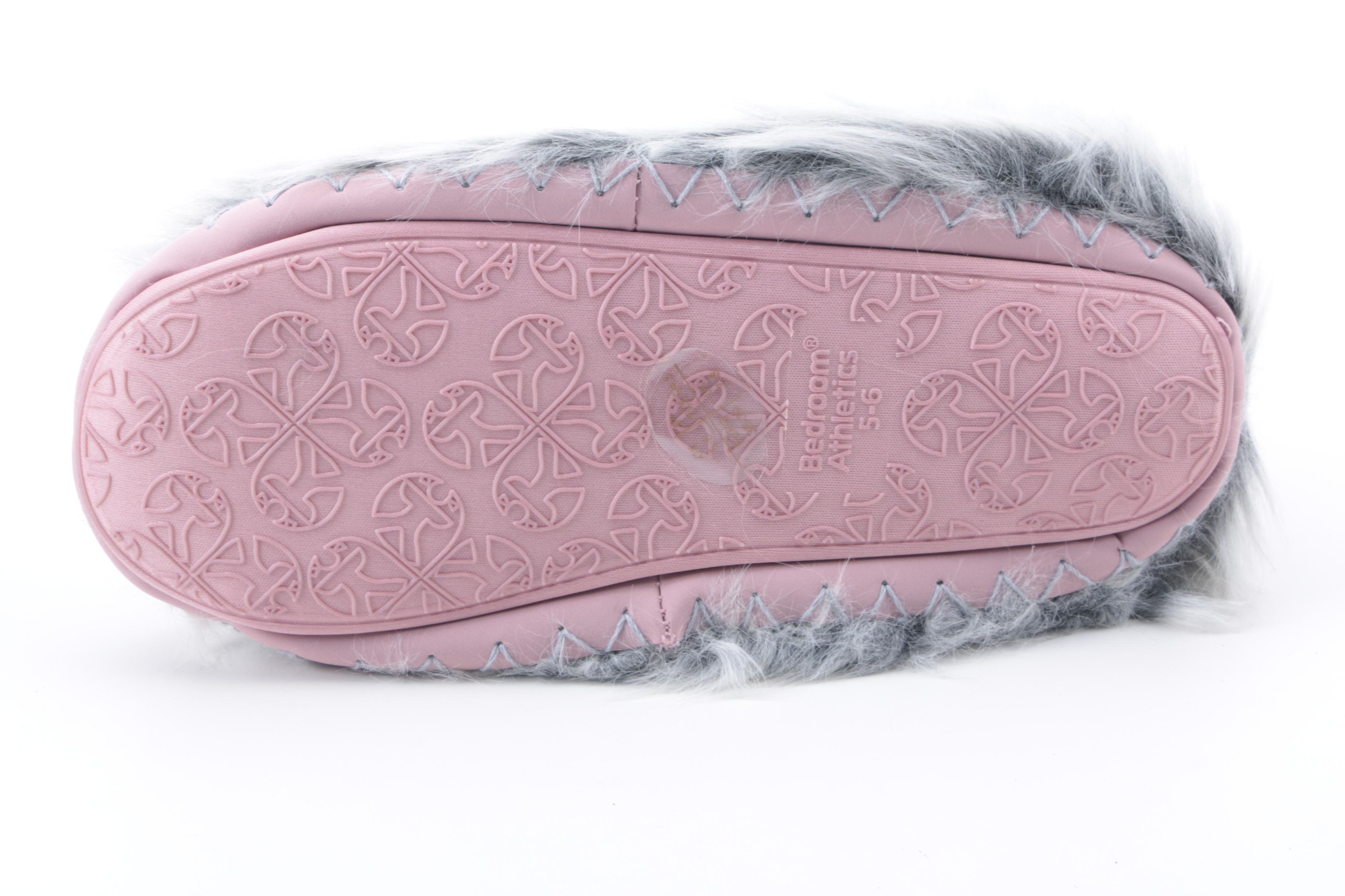 Bedroom Athletics Memory Foam Faux Fur Slippers
