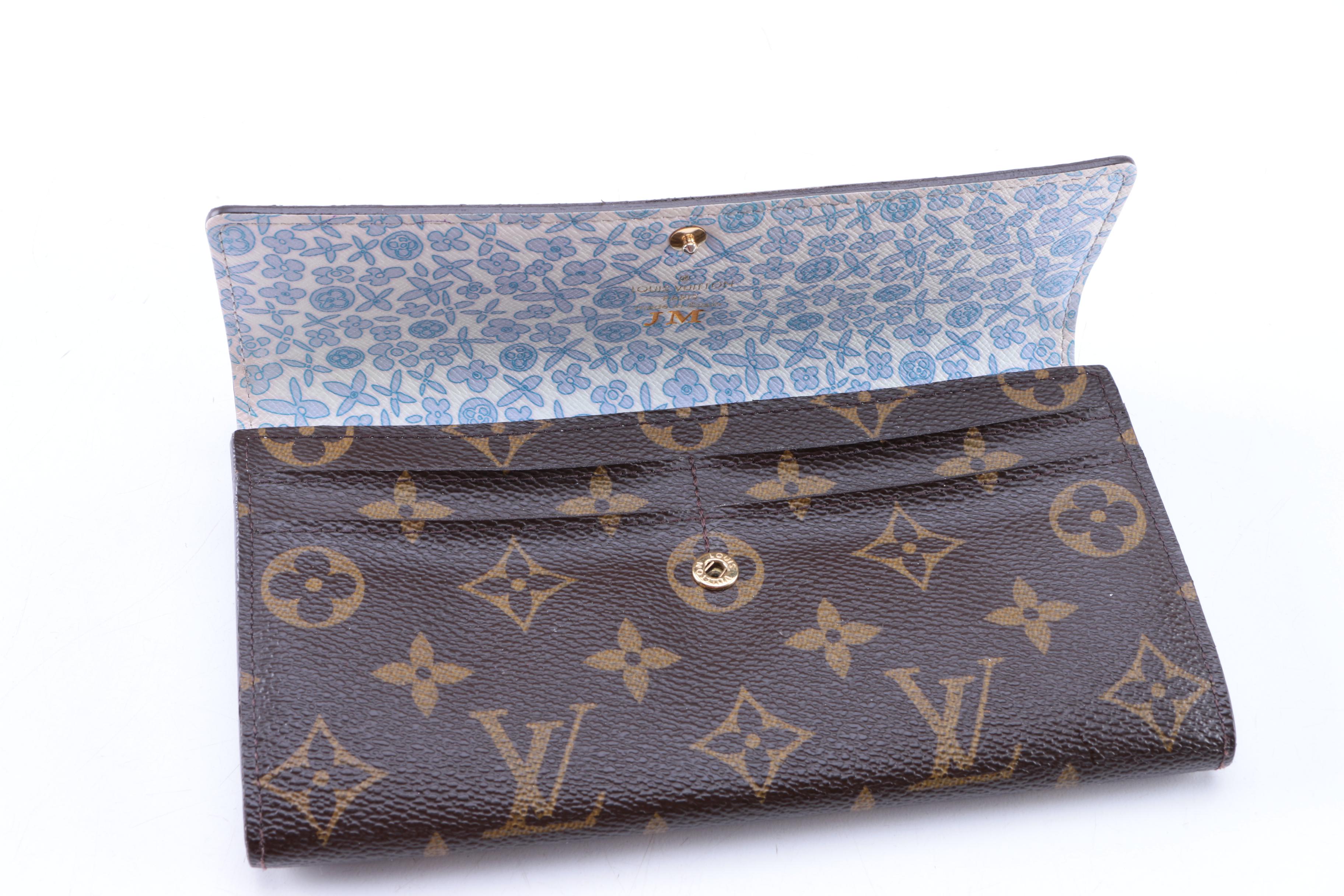 Louis Vuitton Monogram Fleuri Sarah Wallet