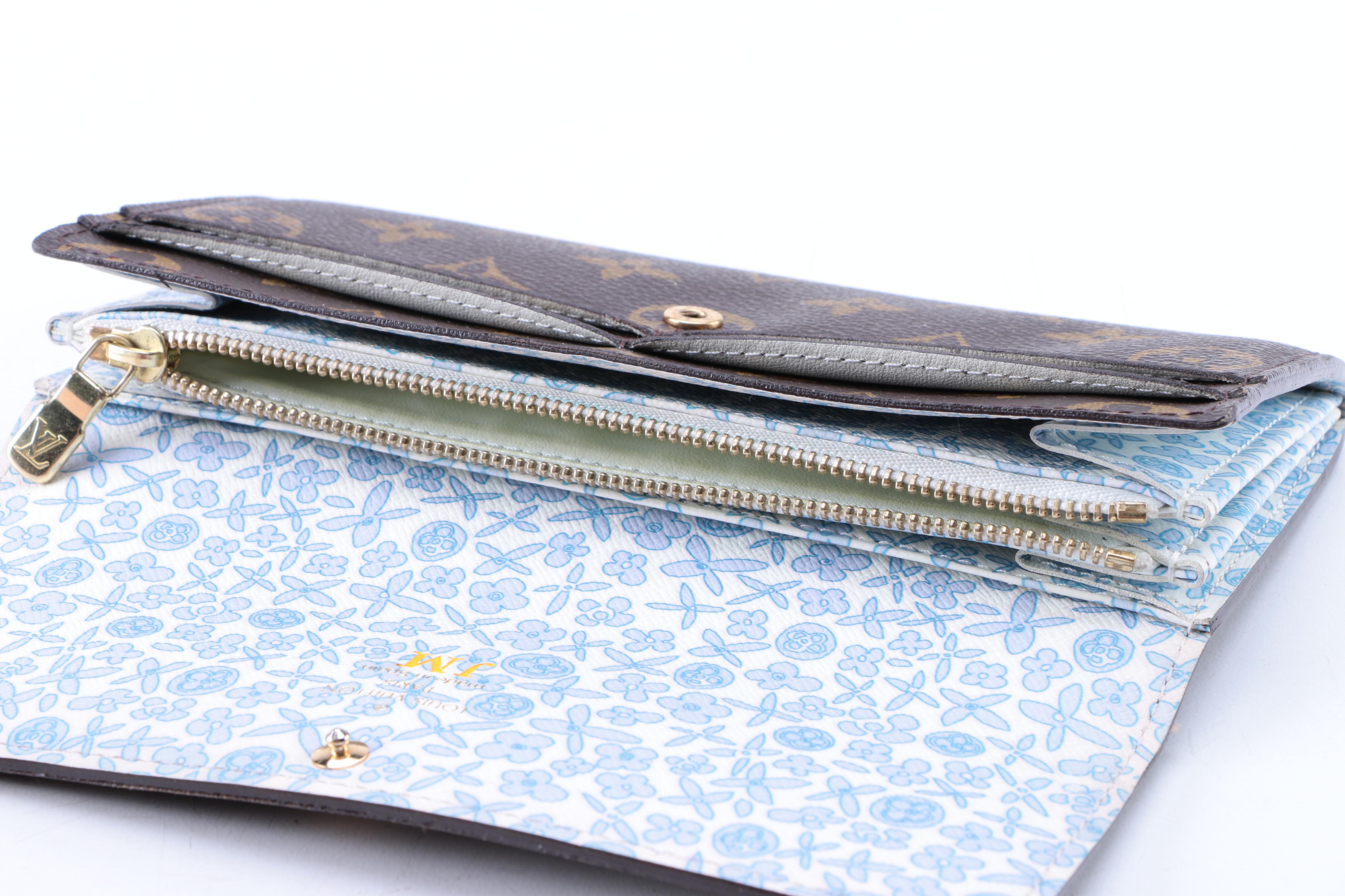 Louis Vuitton Monogram Fleuri Sarah Wallet