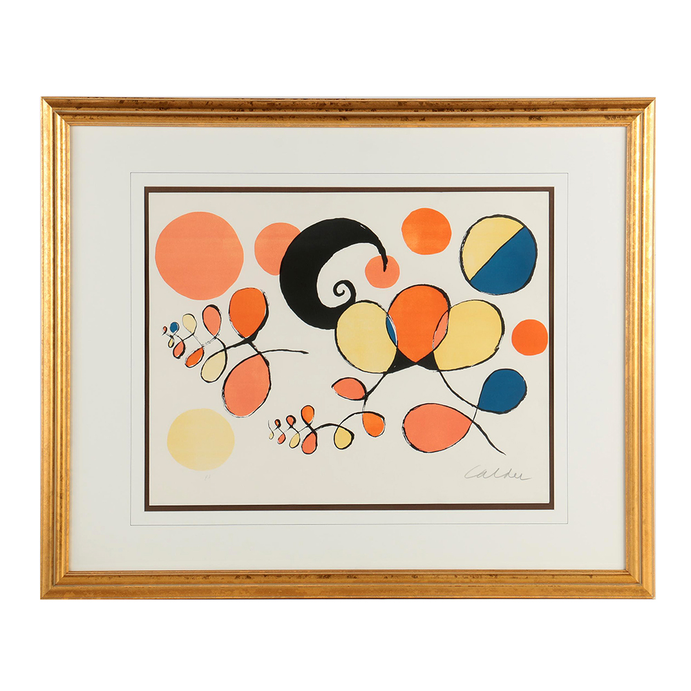 Signed Alexander Calder Artist Proof Color Lithograph