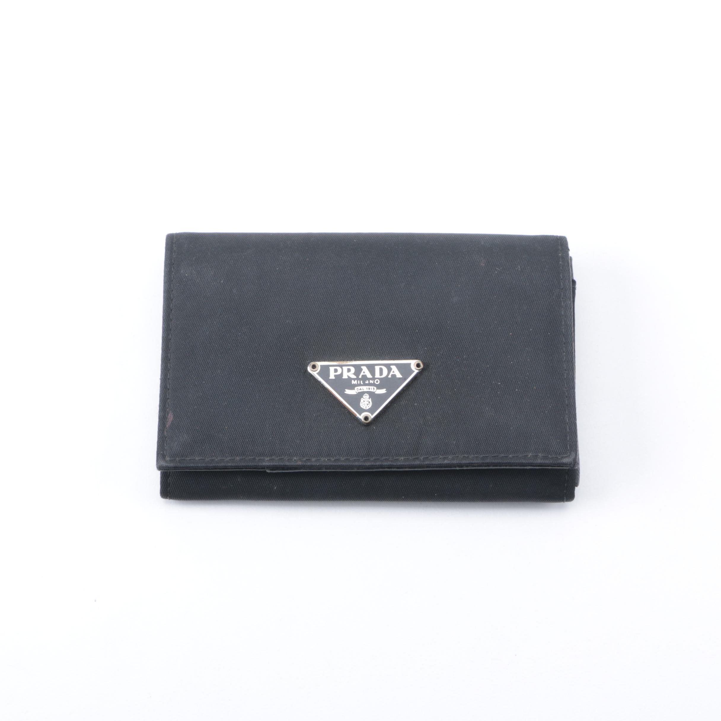 Black Prada Wallet