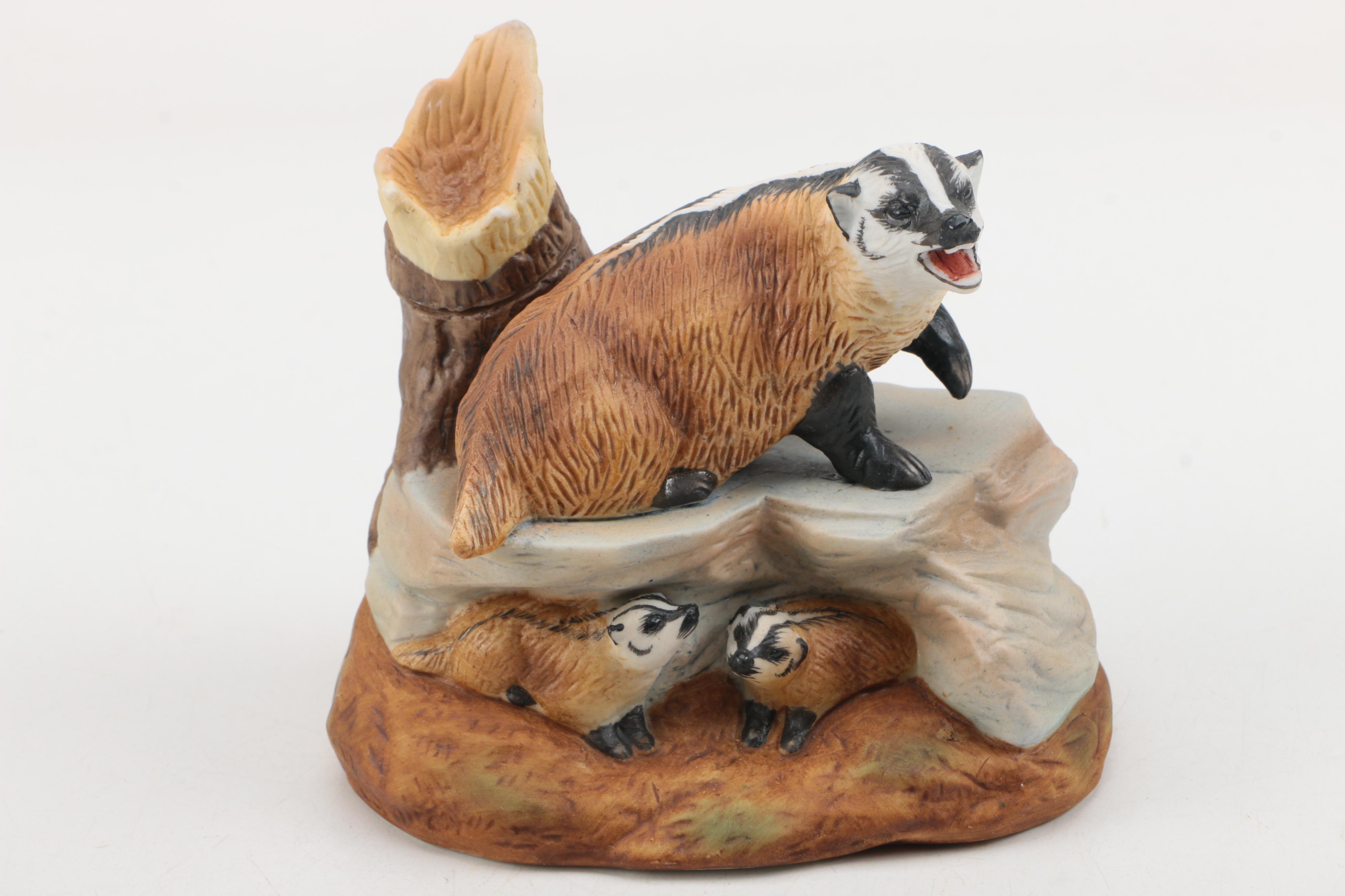 Ski Country Bourbon Whiskey Decanters with Limited Edition "Badger Mini"