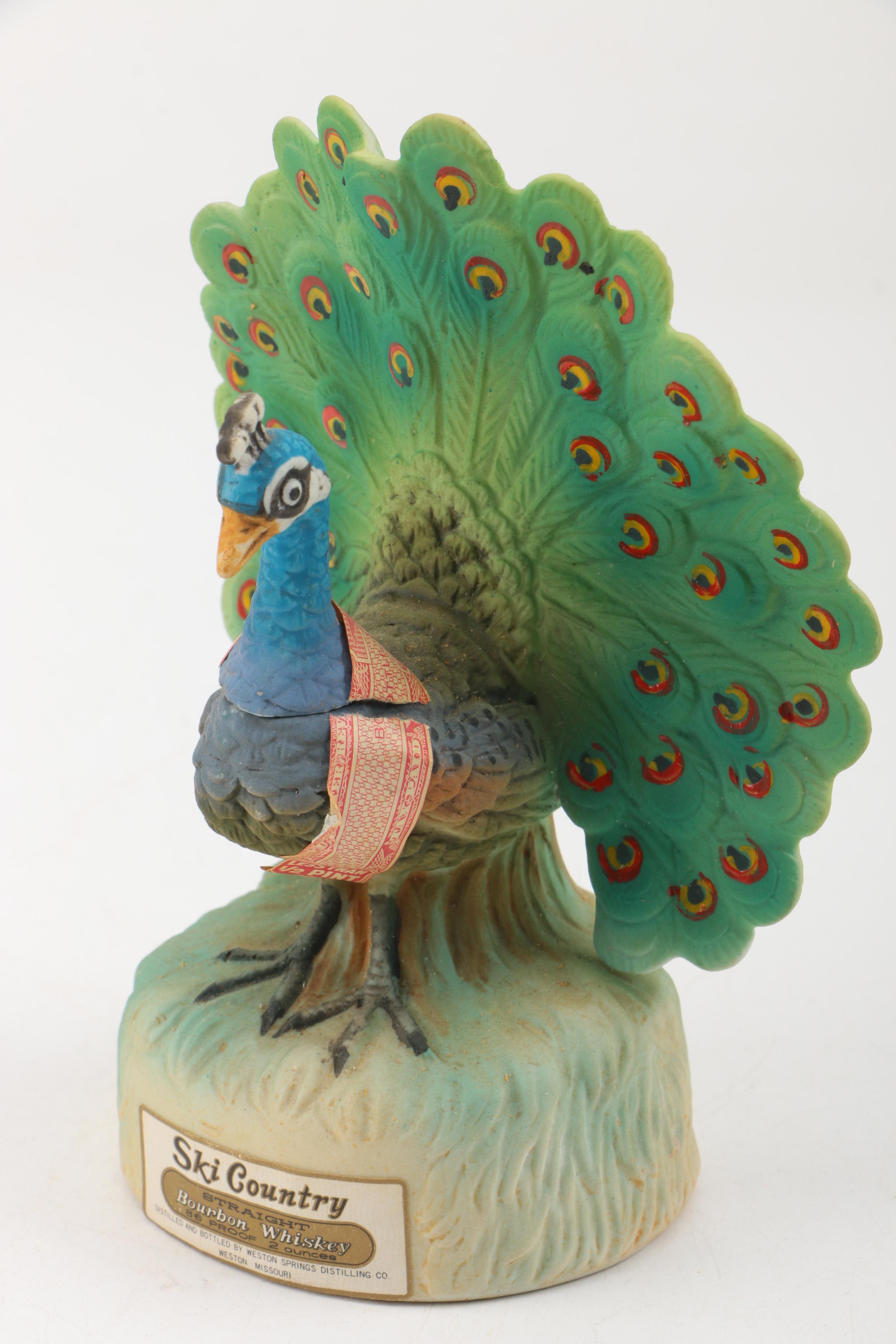 Ski Country Bourbon Whiskey Decanters with Limited Edition "Badger Mini"