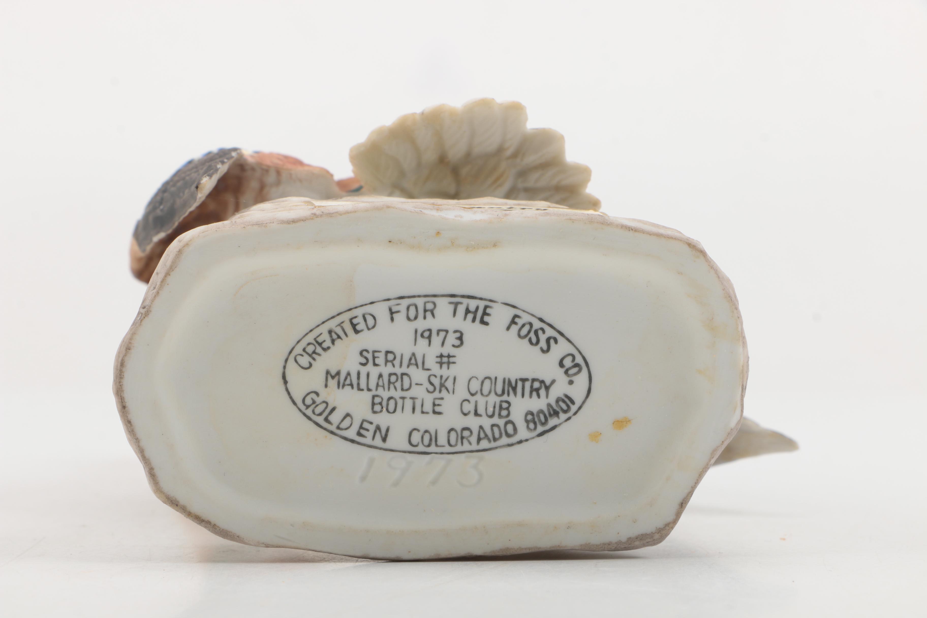 Ski Country Bourbon Whiskey Decanters with Limited Edition "Badger Mini"