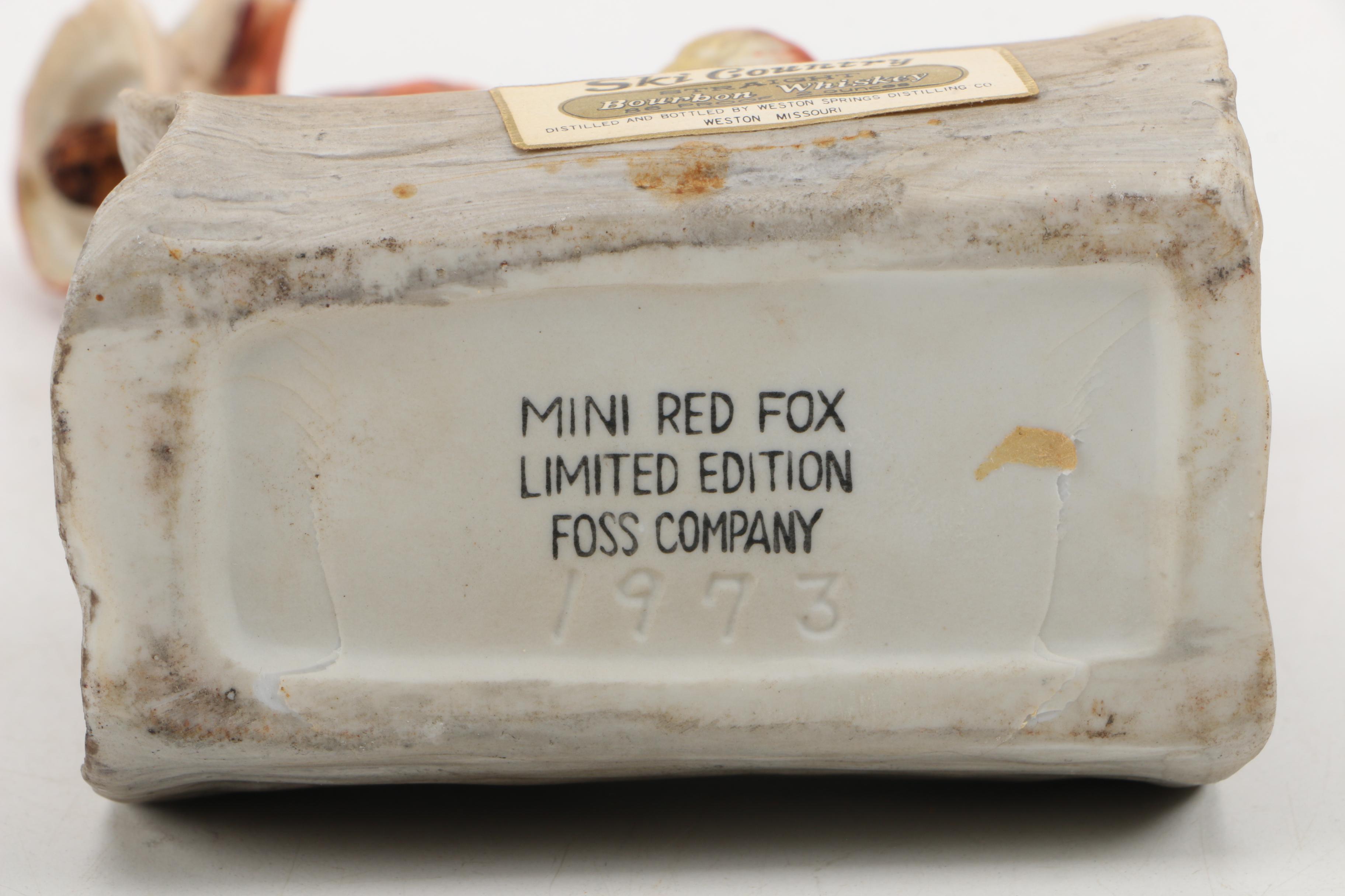 Ski Country Bourbon Whiskey Decanters with Limited Edition "Badger Mini"